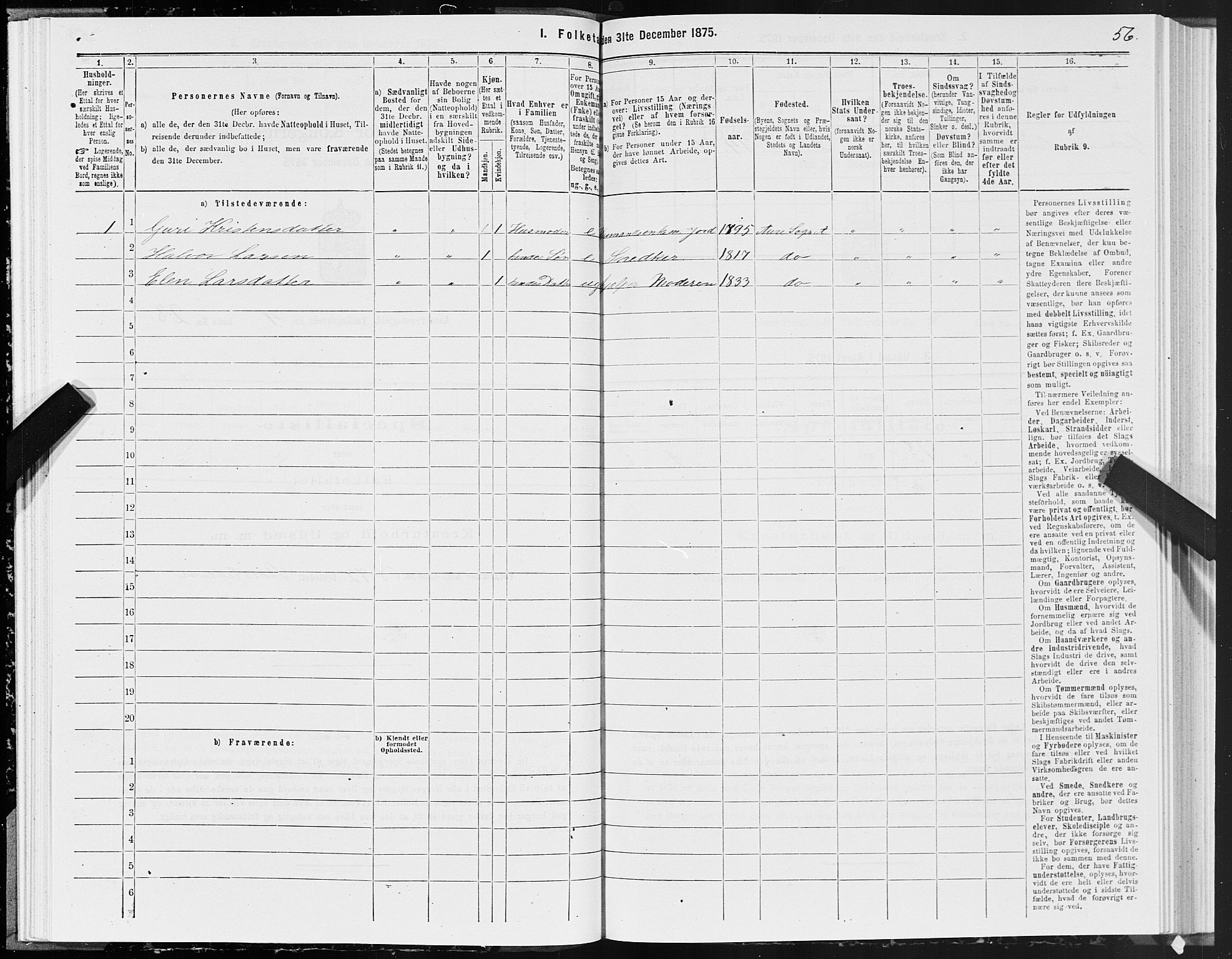 SAT, 1875 census for 1569P Aure, 1875, p. 4056