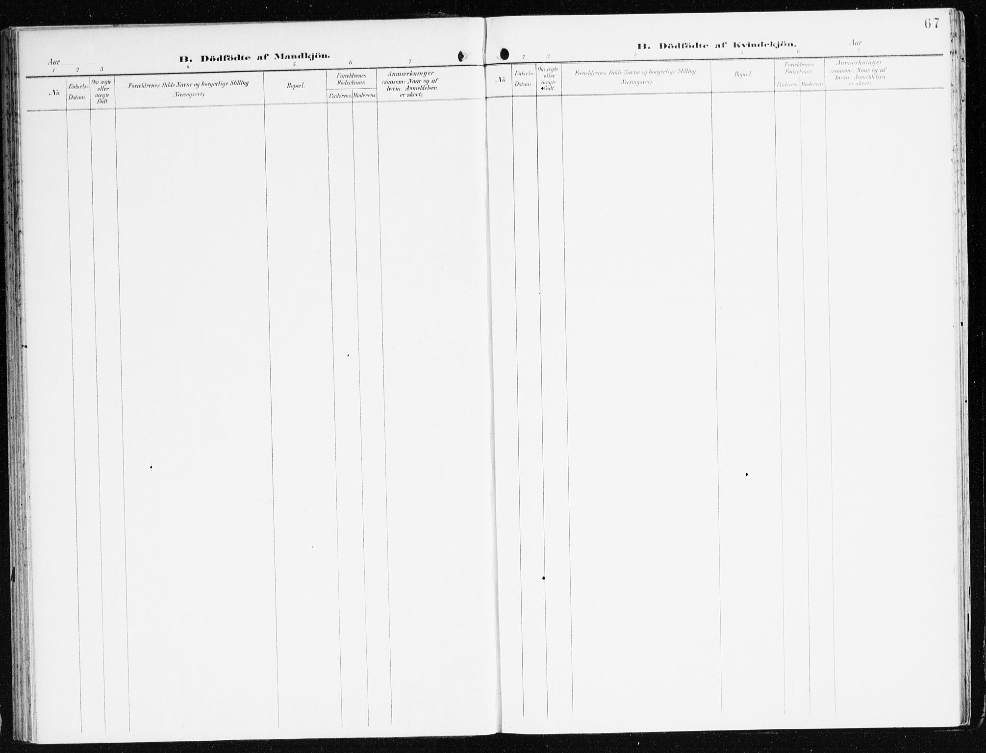 Eid sokneprestembete, AV/SAB-A-82301/H/Haa/Haac/L0002: Parish register (official) no. C 2, 1899-1927, p. 67