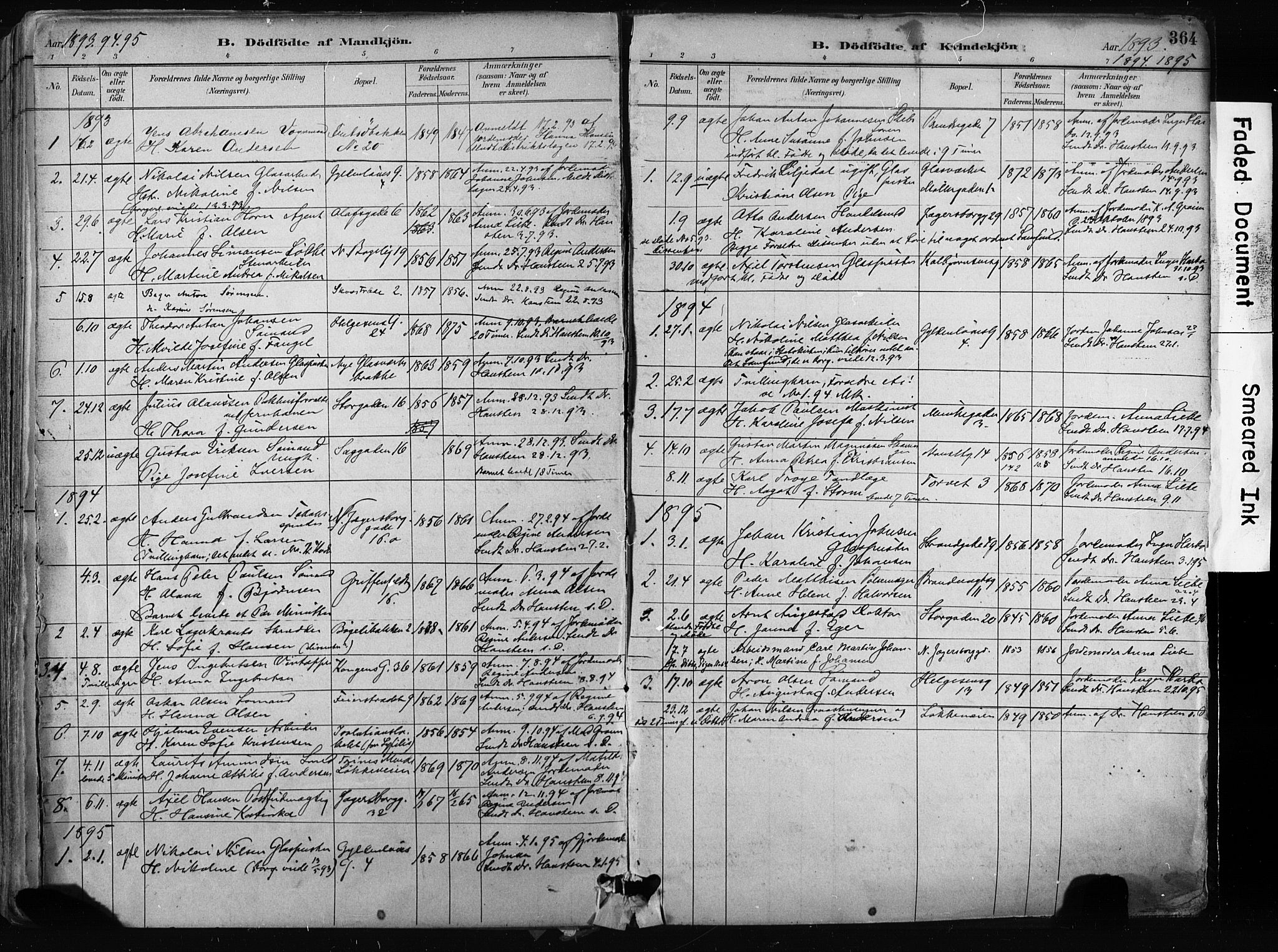 Larvik kirkebøker, AV/SAKO-A-352/F/Fa/L0009: Parish register (official) no. I 9, 1884-1904, p. 364