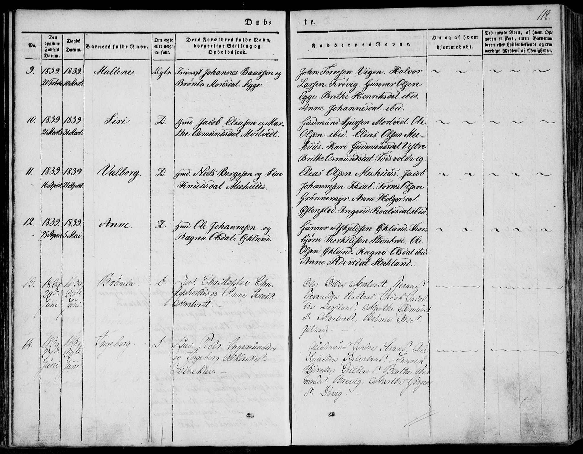 Skjold sokneprestkontor, AV/SAST-A-101847/H/Ha/Haa/L0006: Parish register (official) no. A 6.1, 1835-1858, p. 118