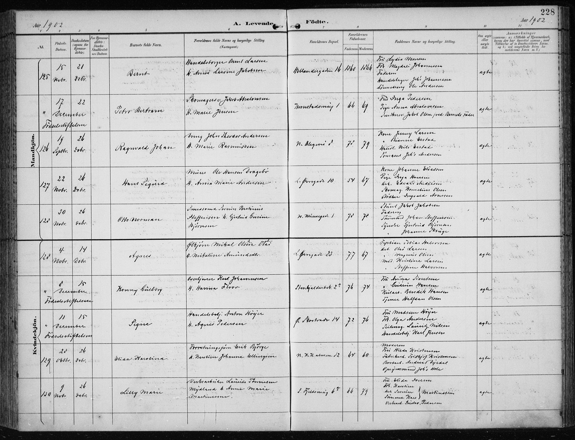 Korskirken sokneprestembete, AV/SAB-A-76101/H/Hab: Parish register (copy) no. B 10, 1896-1905, p. 228