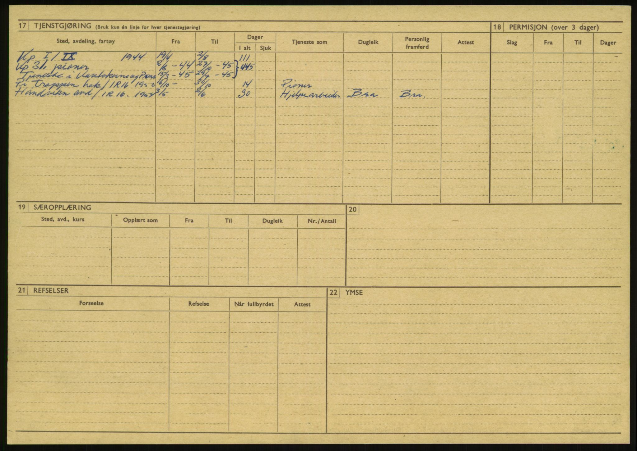 Forsvaret, Varanger bataljon, AV/RA-RAFA-2258/1/D/L0446: Rulleblad for menige født 1917-1919, 1917-1919, p. 27