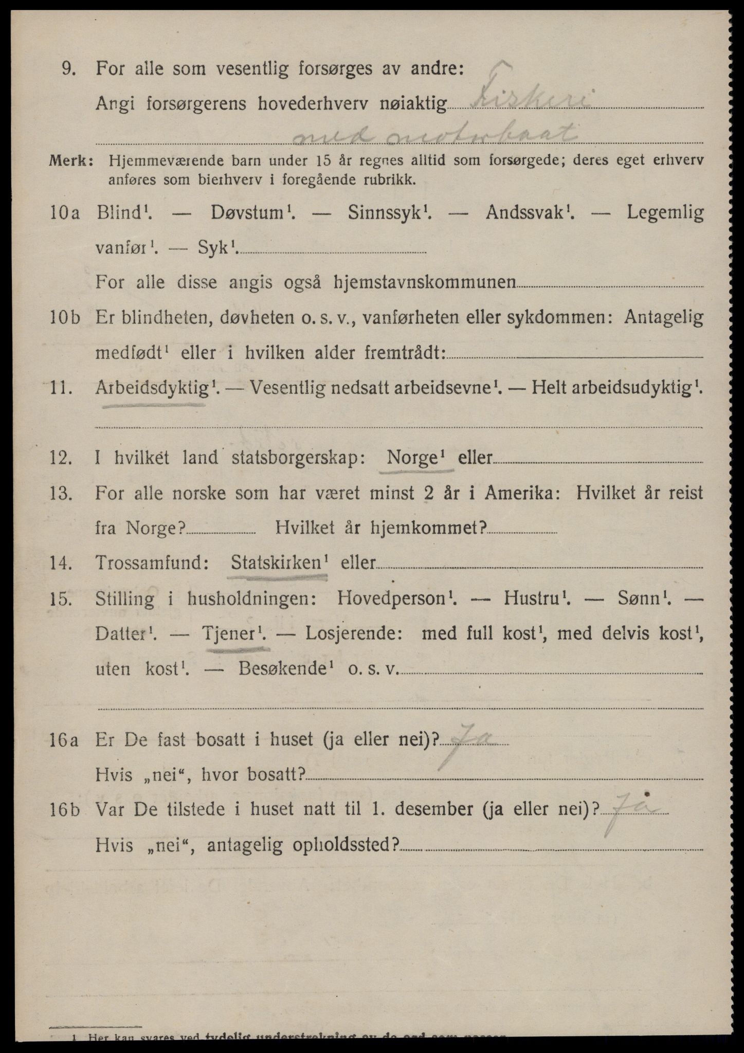 SAT, 1920 census for Haram, 1920, p. 2218