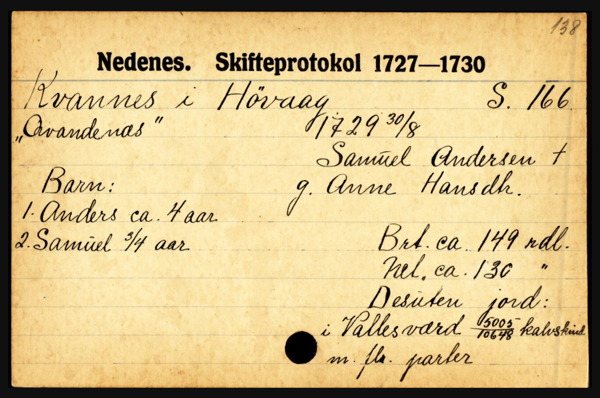 Nedenes sorenskriveri før 1824, AV/SAK-1221-0007/H, p. 16333