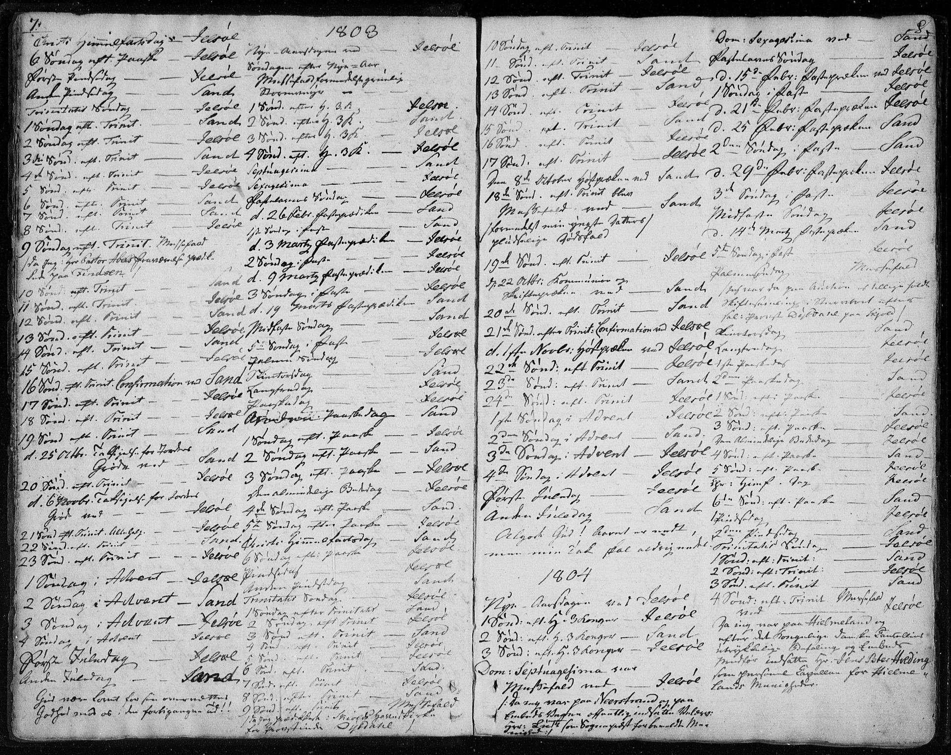 Jelsa sokneprestkontor, SAST/A-101842/01/IV: Parish register (official) no. A 4, 1796-1816, p. 7-8