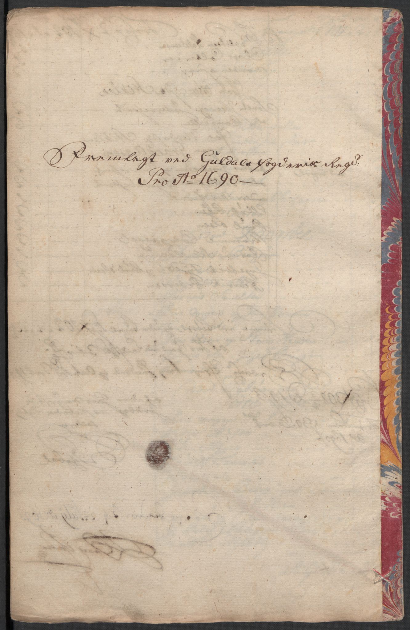 Rentekammeret inntil 1814, Reviderte regnskaper, Fogderegnskap, AV/RA-EA-4092/R59/L3940: Fogderegnskap Gauldal, 1689-1690, p. 330