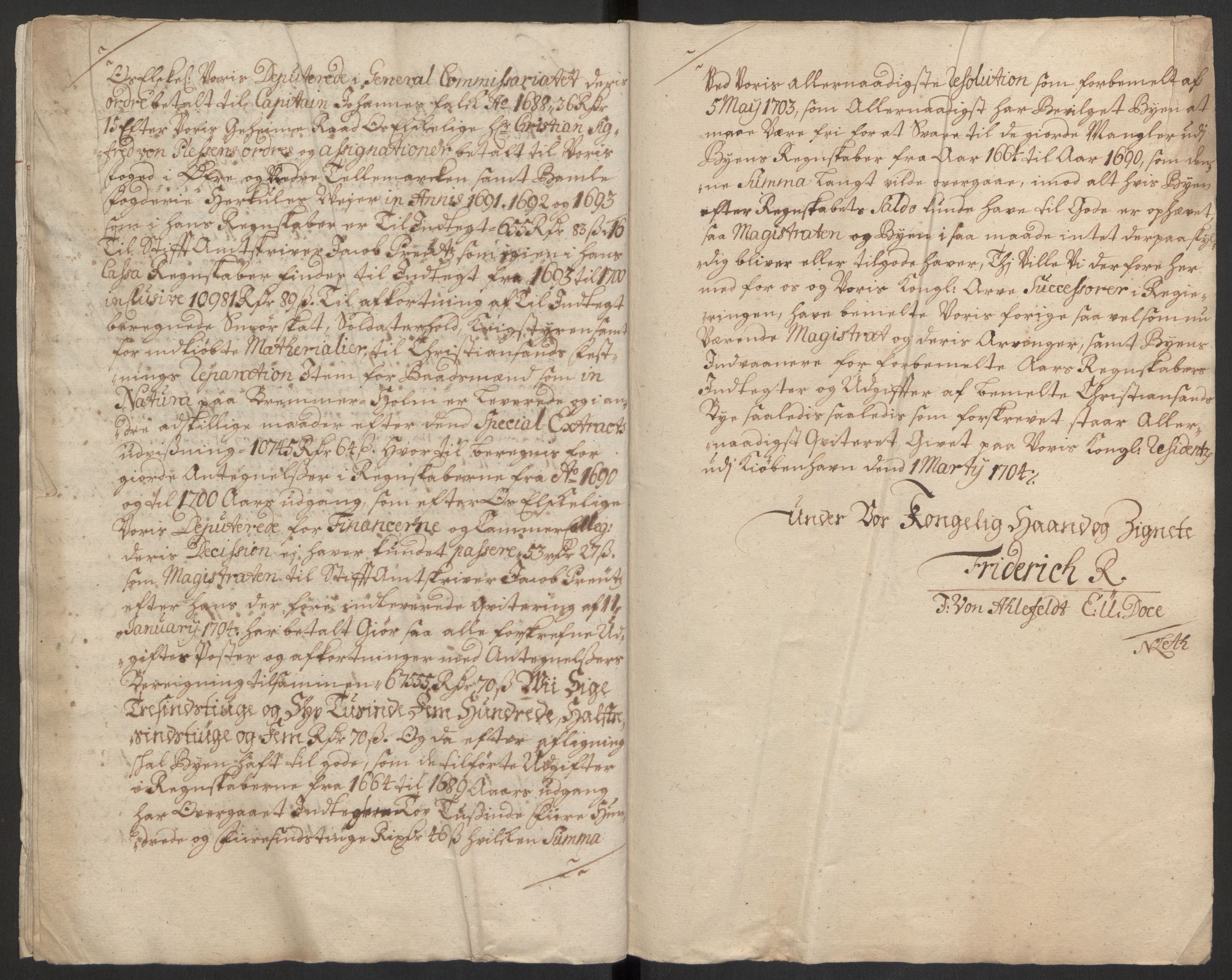 Rentekammeret inntil 1814, Reviderte regnskaper, Byregnskaper, RA/EA-4066/R/Rm/L0258: [M1] Kontribusjonsregnskap, 1664-1700, p. 125