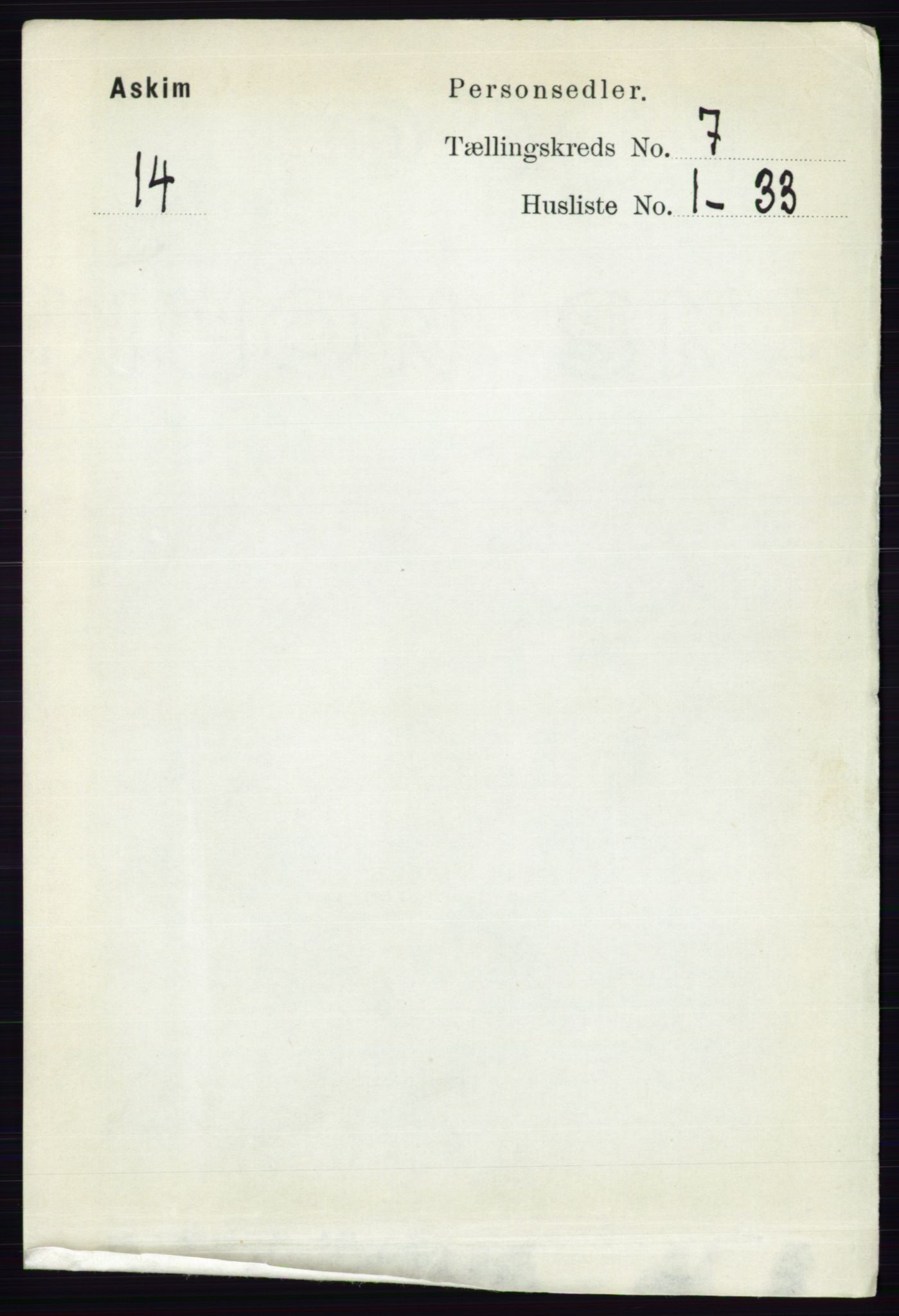 RA, 1891 census for 0124 Askim, 1891, p. 1013