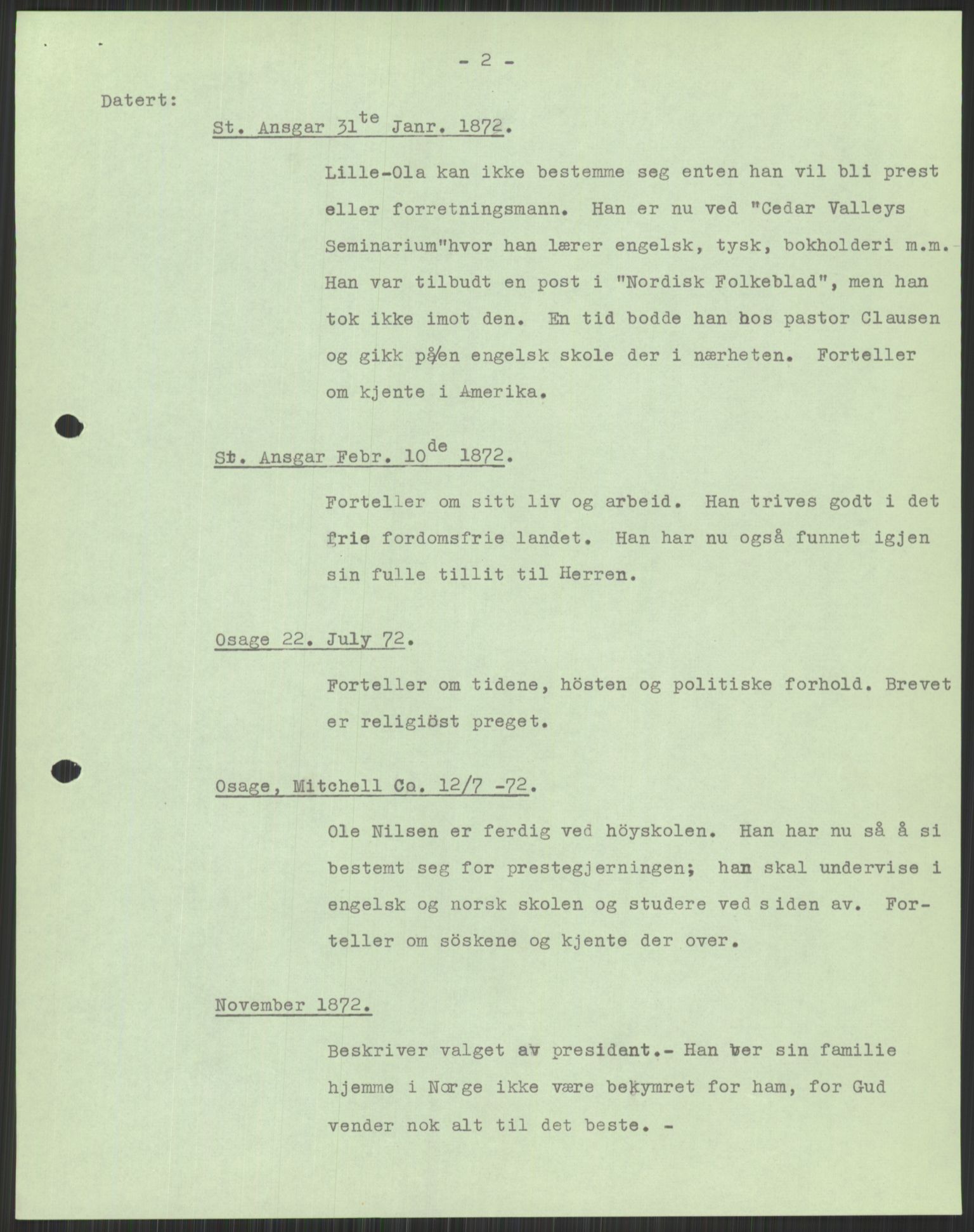 Samlinger til kildeutgivelse, Amerikabrevene, AV/RA-EA-4057/F/L0037: Arne Odd Johnsens amerikabrevsamling I, 1855-1900, p. 537