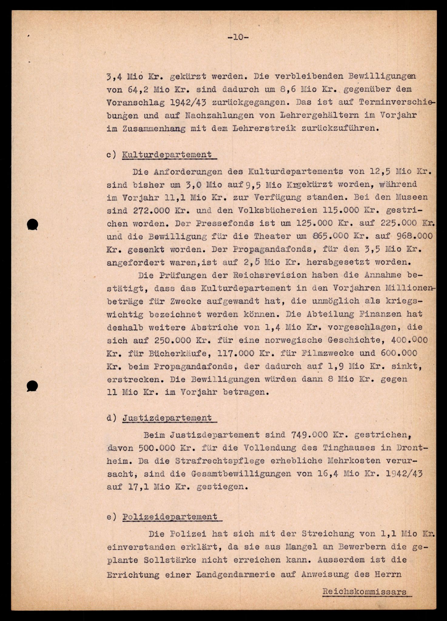 Forsvarets Overkommando. 2 kontor. Arkiv 11.4. Spredte tyske arkivsaker, AV/RA-RAFA-7031/D/Dar/Darb/L0004: Reichskommissariat - Hauptabteilung Vervaltung og Hauptabteilung Volkswirtschaft, 1940-1945, p. 615