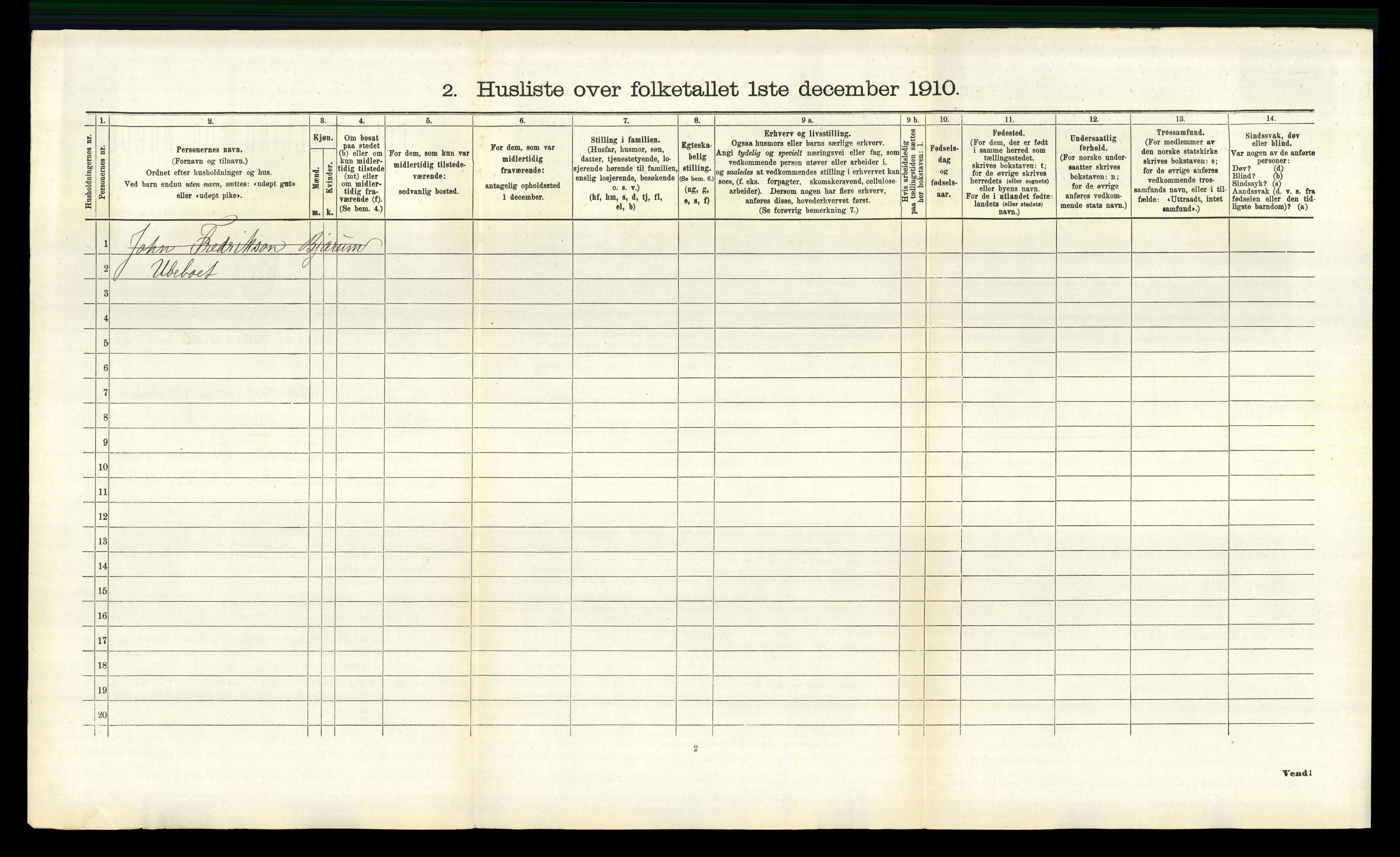 RA, 1910 census for Hægebostad, 1910, p. 464