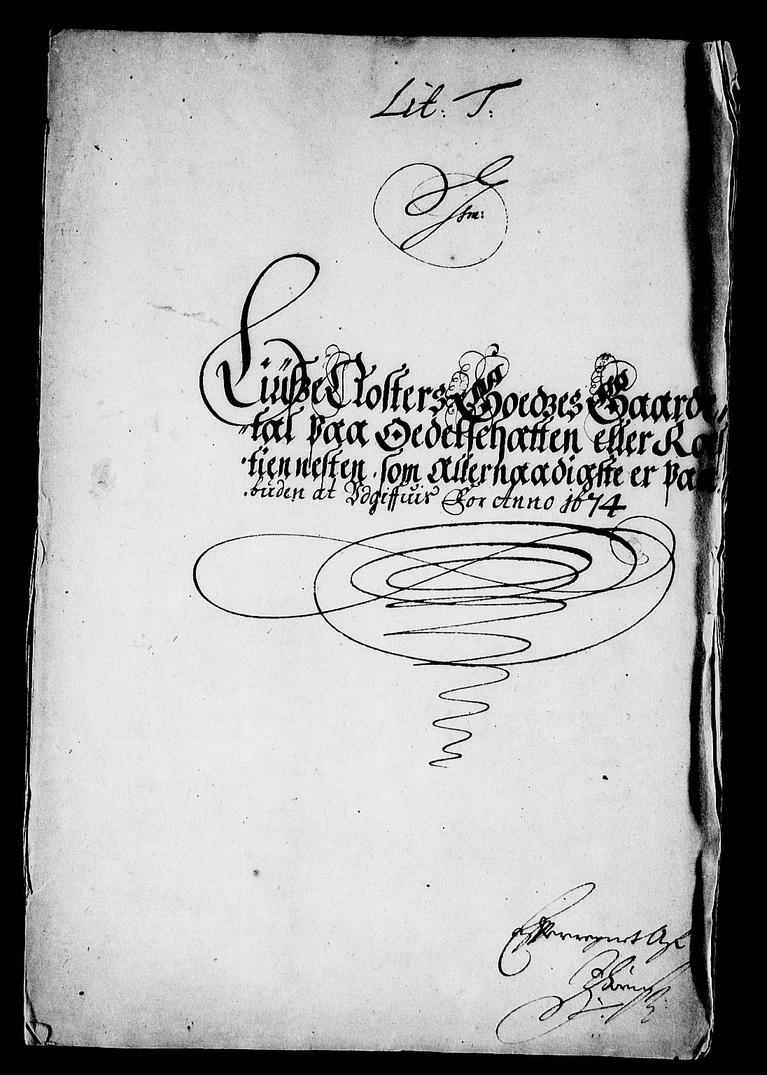 Rentekammeret inntil 1814, Reviderte regnskaper, Stiftamtstueregnskaper, Bergen stiftamt, AV/RA-EA-6043/R/Rc/L0038: Bergen stiftamt, 1673-1674