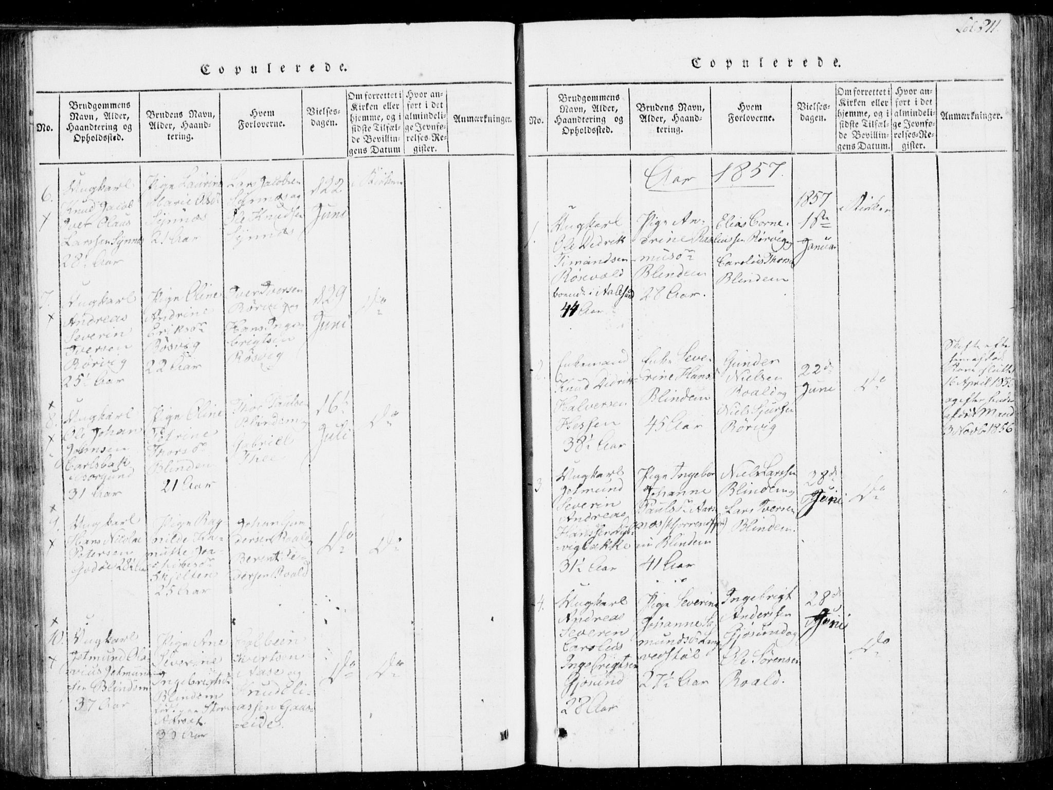 Ministerialprotokoller, klokkerbøker og fødselsregistre - Møre og Romsdal, SAT/A-1454/537/L0517: Parish register (official) no. 537A01, 1818-1862, p. 211
