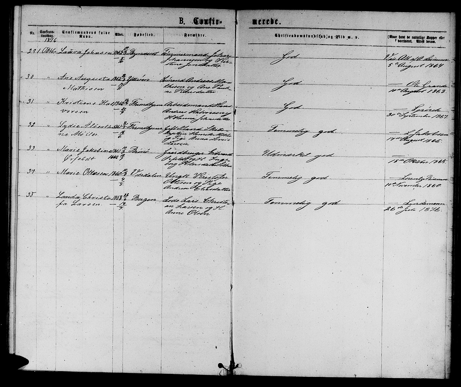 Ministerialprotokoller, klokkerbøker og fødselsregistre - Sør-Trøndelag, SAT/A-1456/601/L0088: Parish register (copy) no. 601C06, 1870-1878, p. 211l