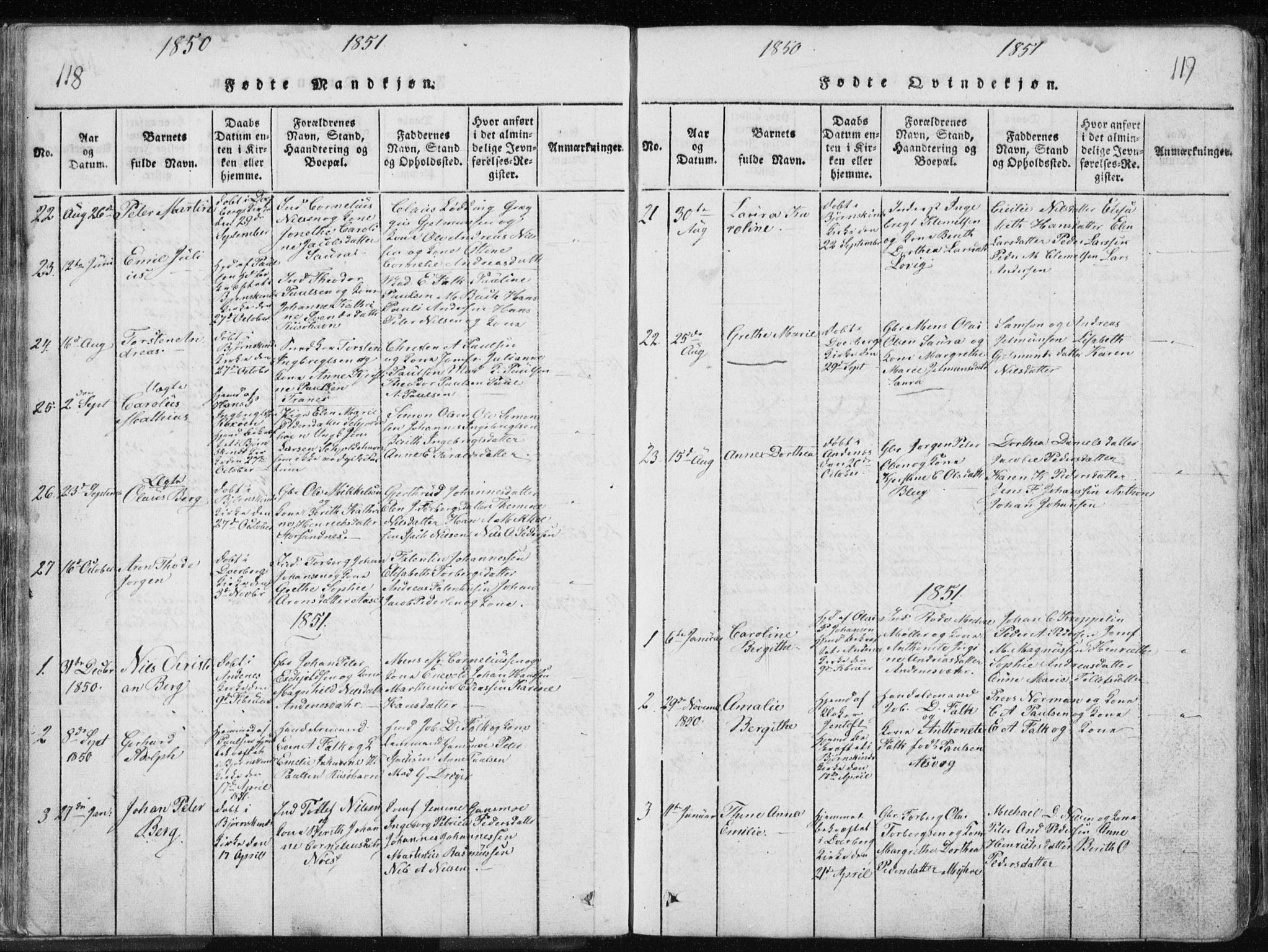 Ministerialprotokoller, klokkerbøker og fødselsregistre - Nordland, AV/SAT-A-1459/897/L1411: Parish register (copy) no. 897C01, 1820-1866, p. 118-119