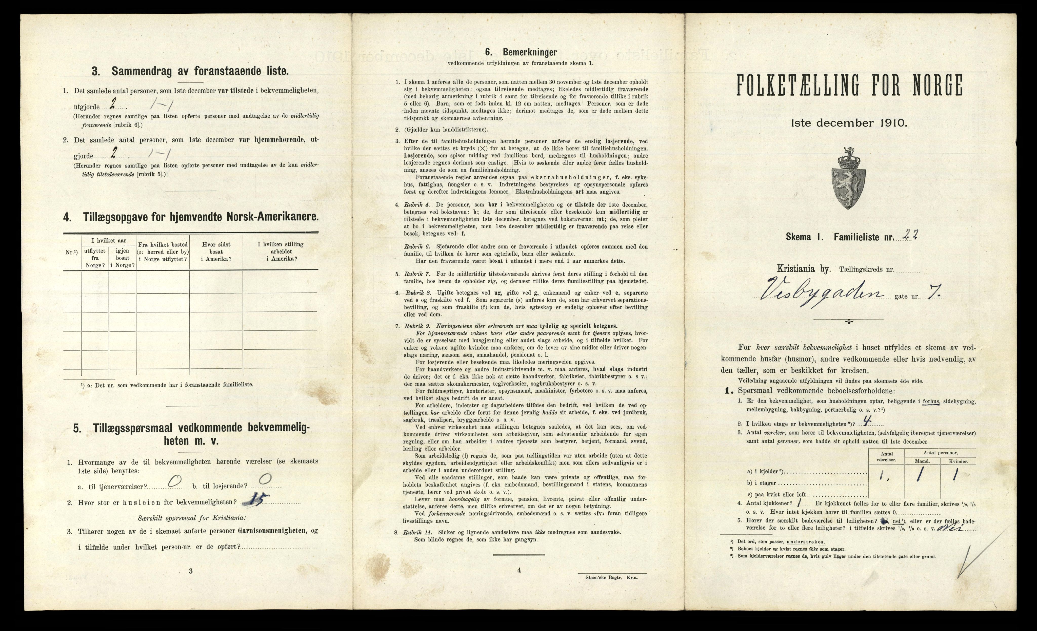 RA, 1910 census for Kristiania, 1910, p. 117991