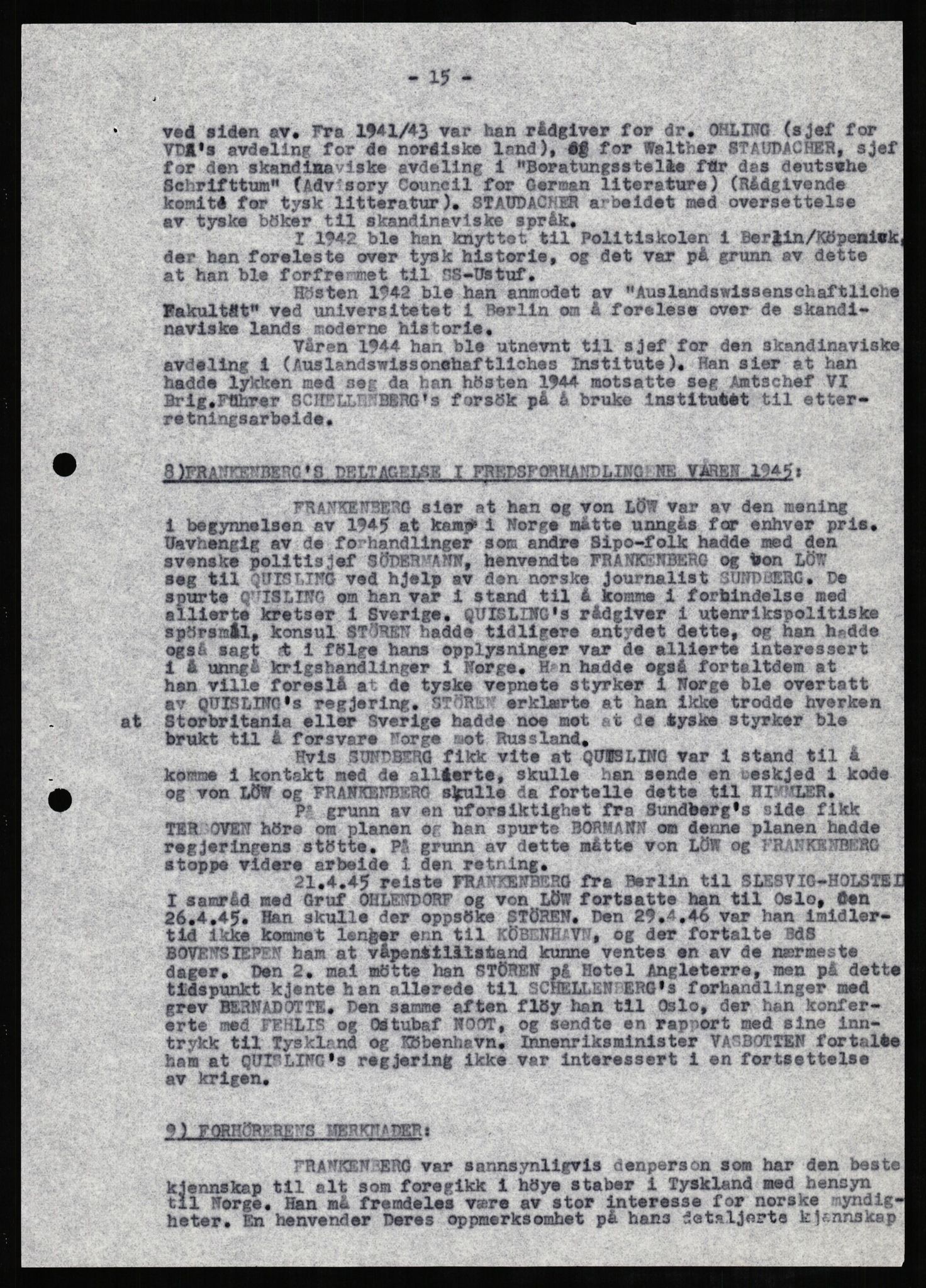 Forsvaret, Forsvarets overkommando II, AV/RA-RAFA-3915/D/Db/L0008: CI Questionaires. Tyske okkupasjonsstyrker i Norge. Tyskere., 1945-1946, p. 228