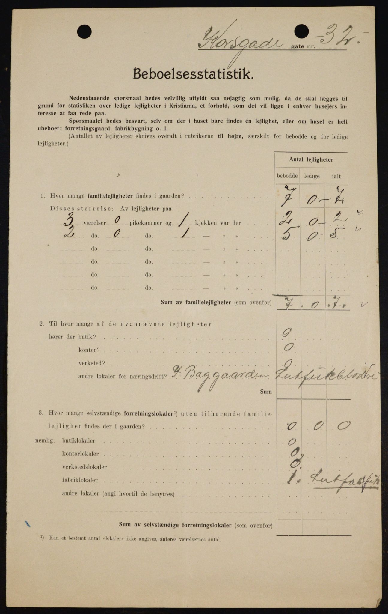 OBA, Municipal Census 1909 for Kristiania, 1909, p. 49389