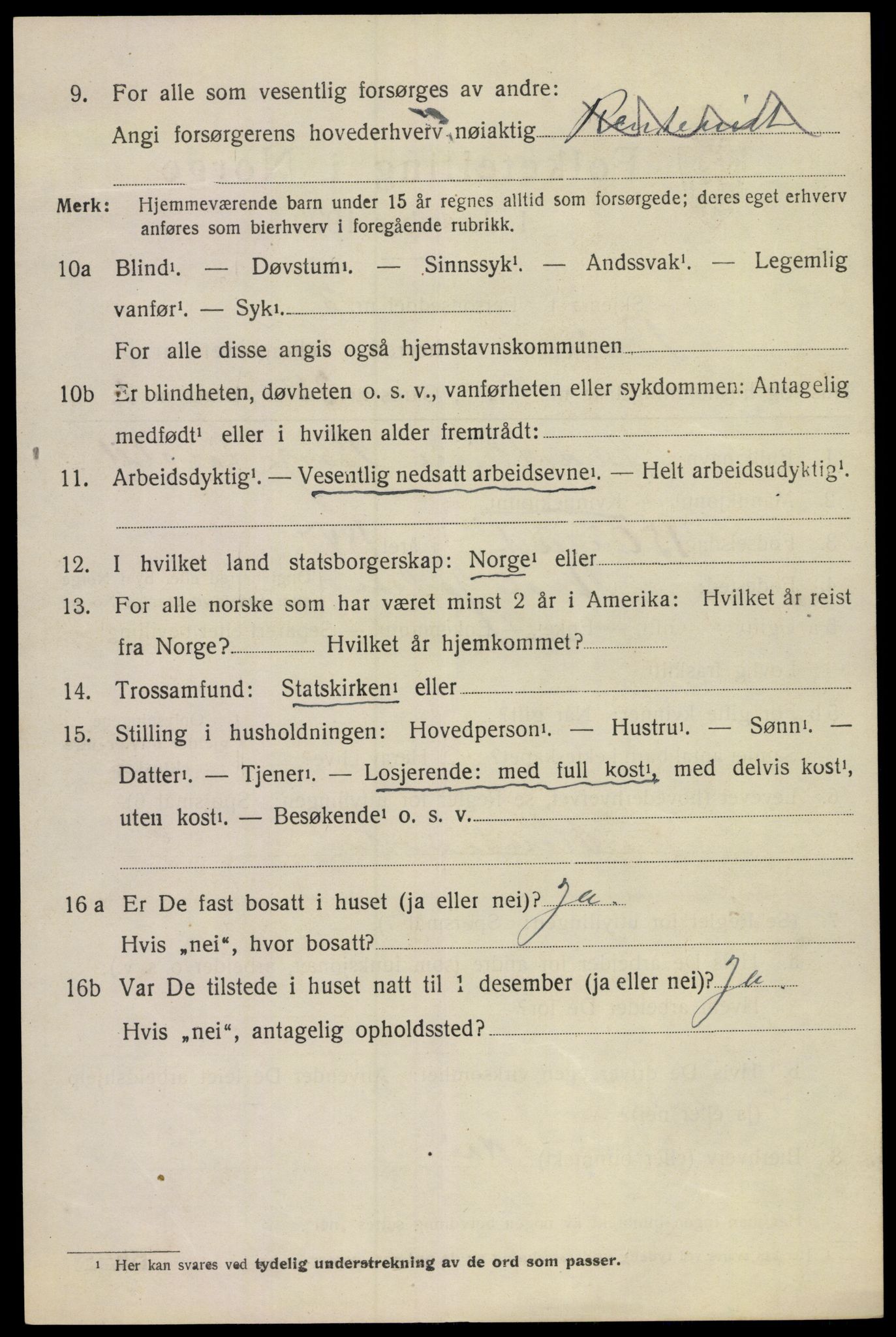 SAKO, 1920 census for Botne, 1920, p. 3682