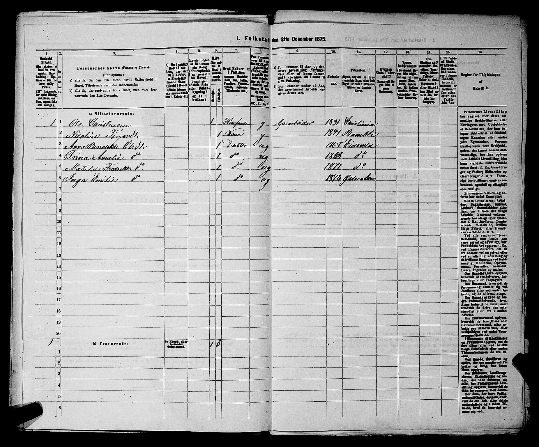 RA, 1875 census for 0218bP Østre Aker, 1875, p. 1548