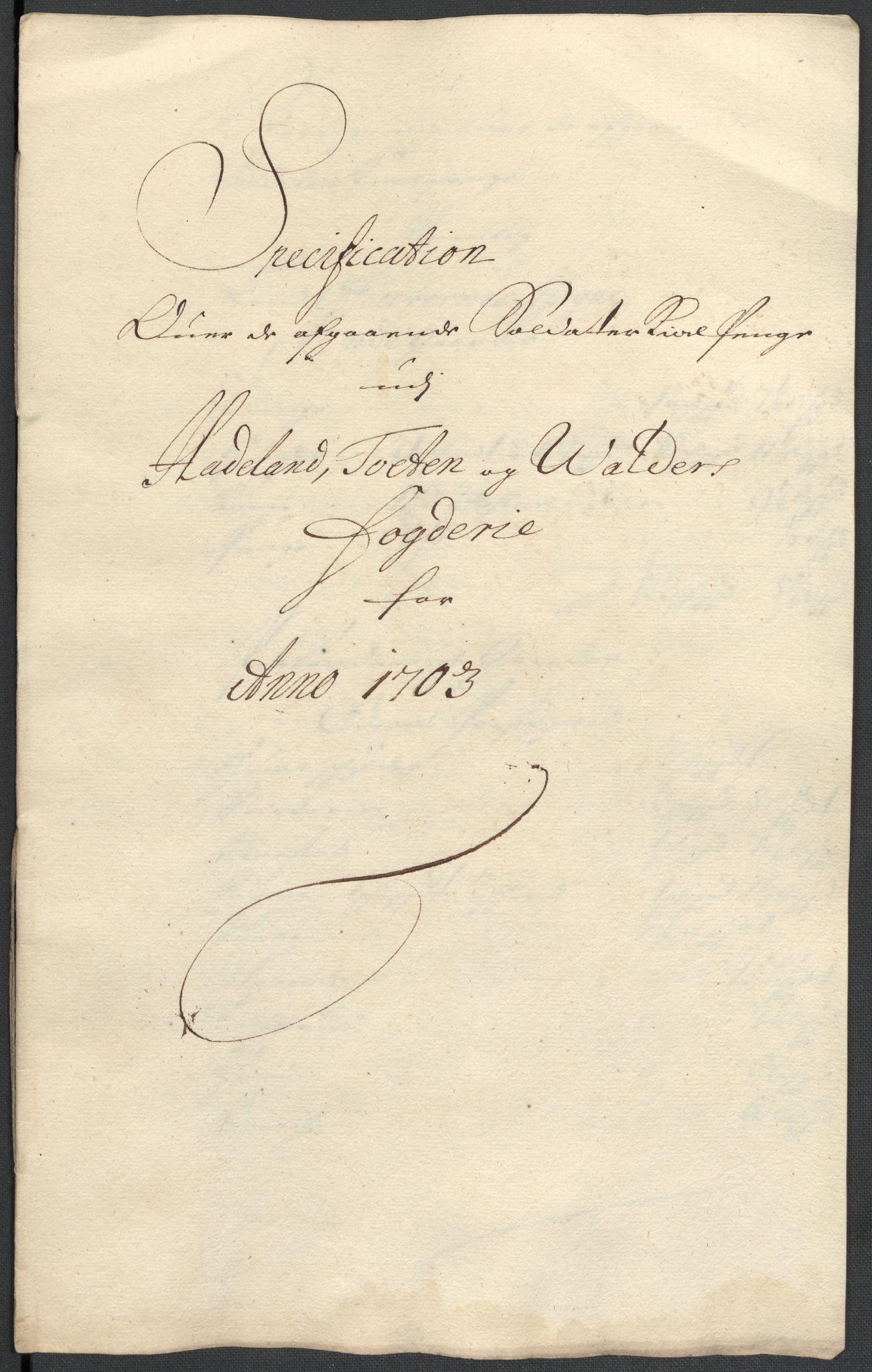 Rentekammeret inntil 1814, Reviderte regnskaper, Fogderegnskap, RA/EA-4092/R18/L1301: Fogderegnskap Hadeland, Toten og Valdres, 1703, p. 211