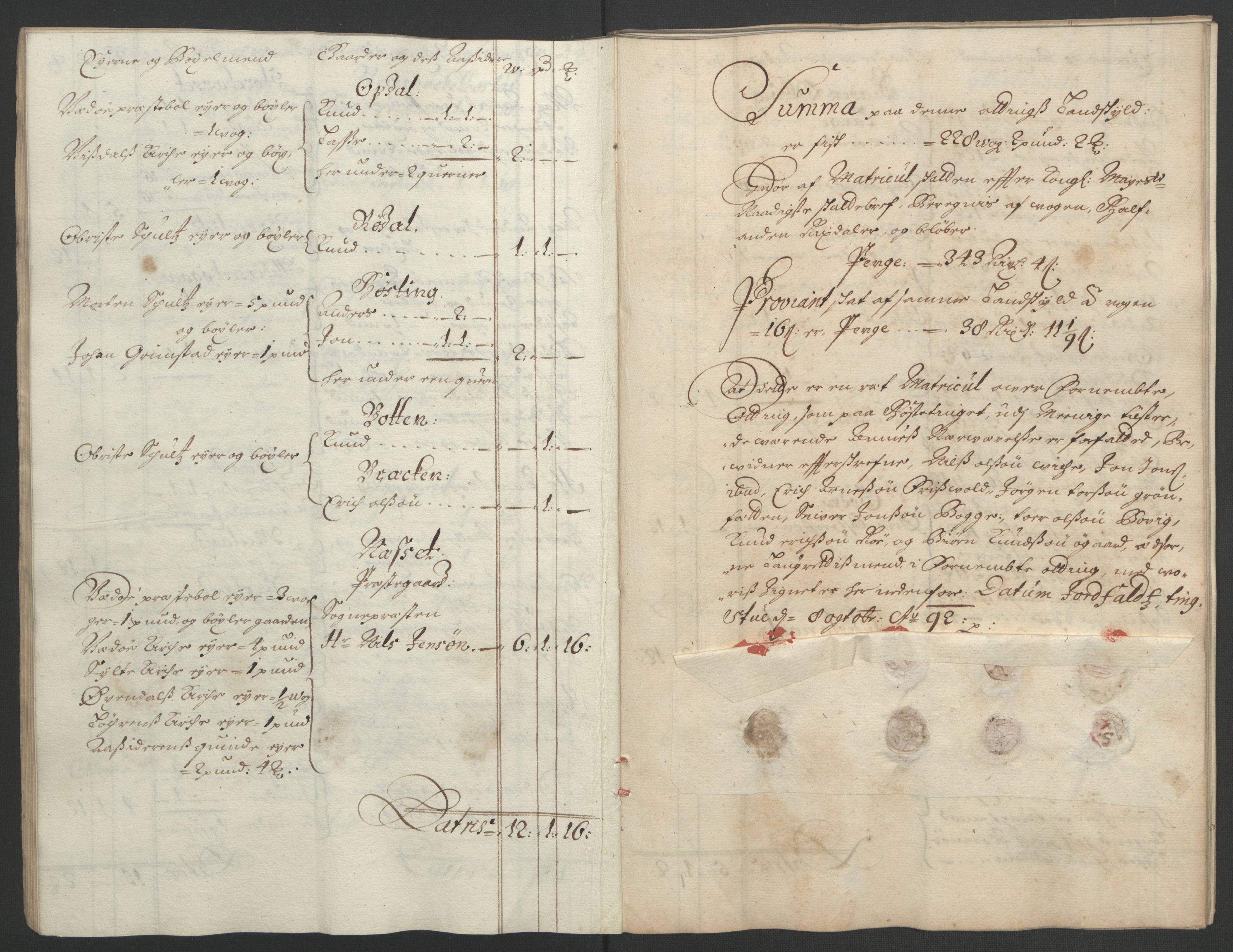 Rentekammeret inntil 1814, Reviderte regnskaper, Fogderegnskap, RA/EA-4092/R55/L3650: Fogderegnskap Romsdal, 1692, p. 29