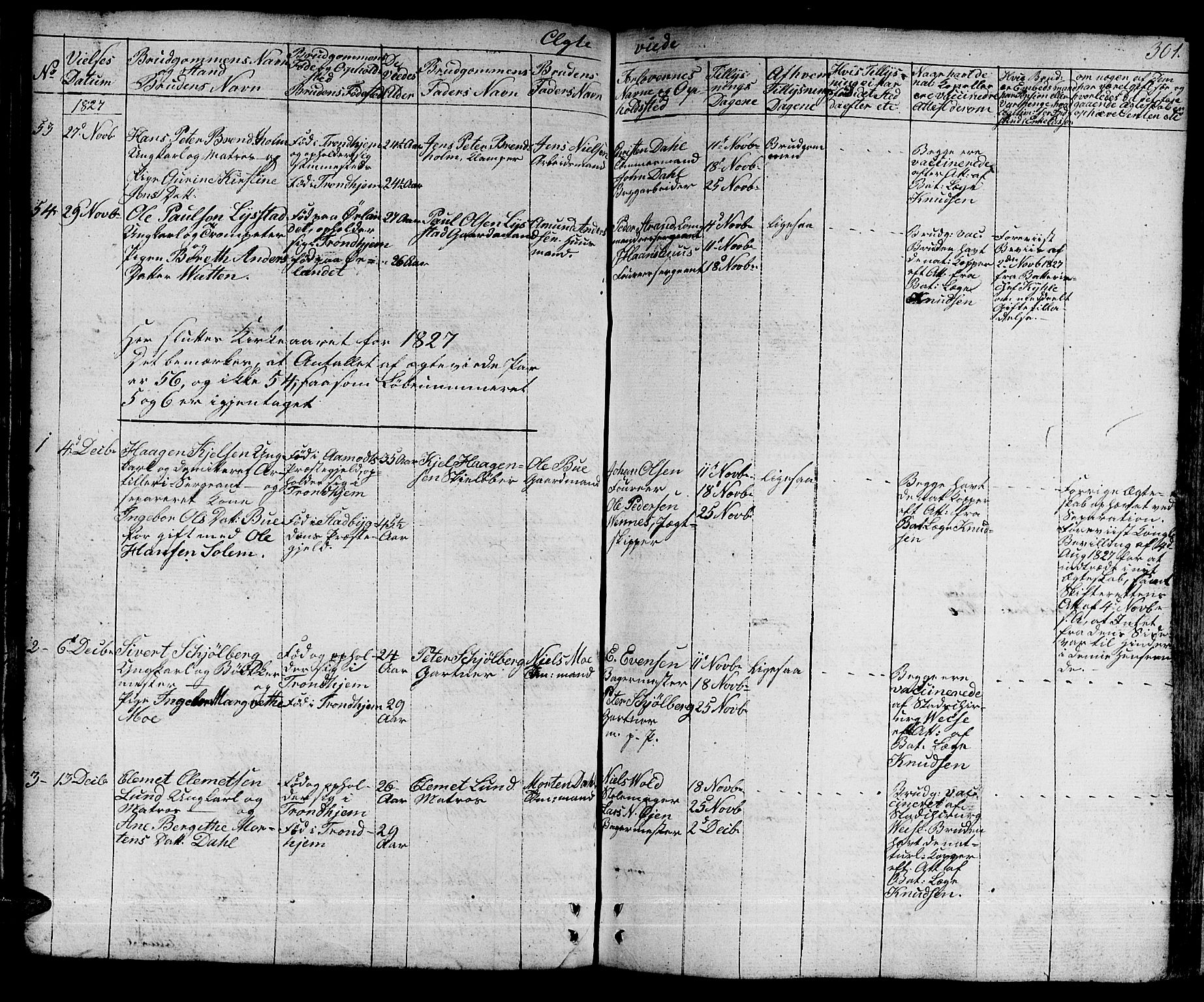 Ministerialprotokoller, klokkerbøker og fødselsregistre - Sør-Trøndelag, SAT/A-1456/601/L0045: Parish register (official) no. 601A13, 1821-1831, p. 301