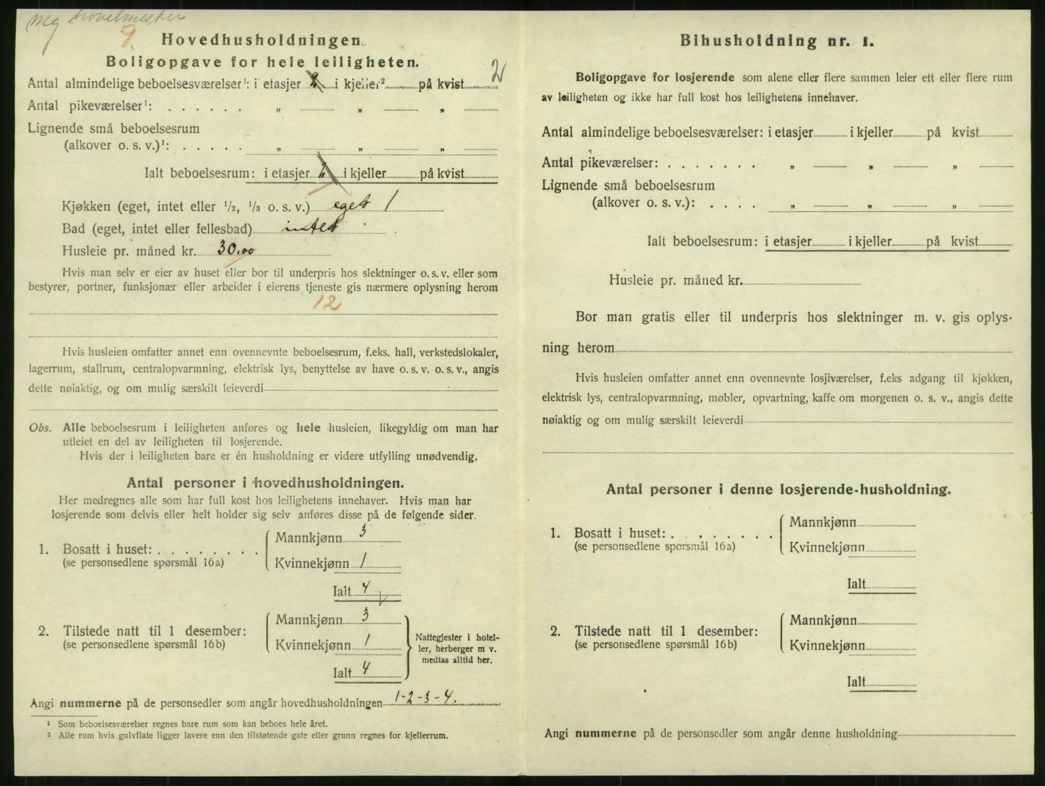 SAT, 1920 census for Levanger town, 1920, p. 483