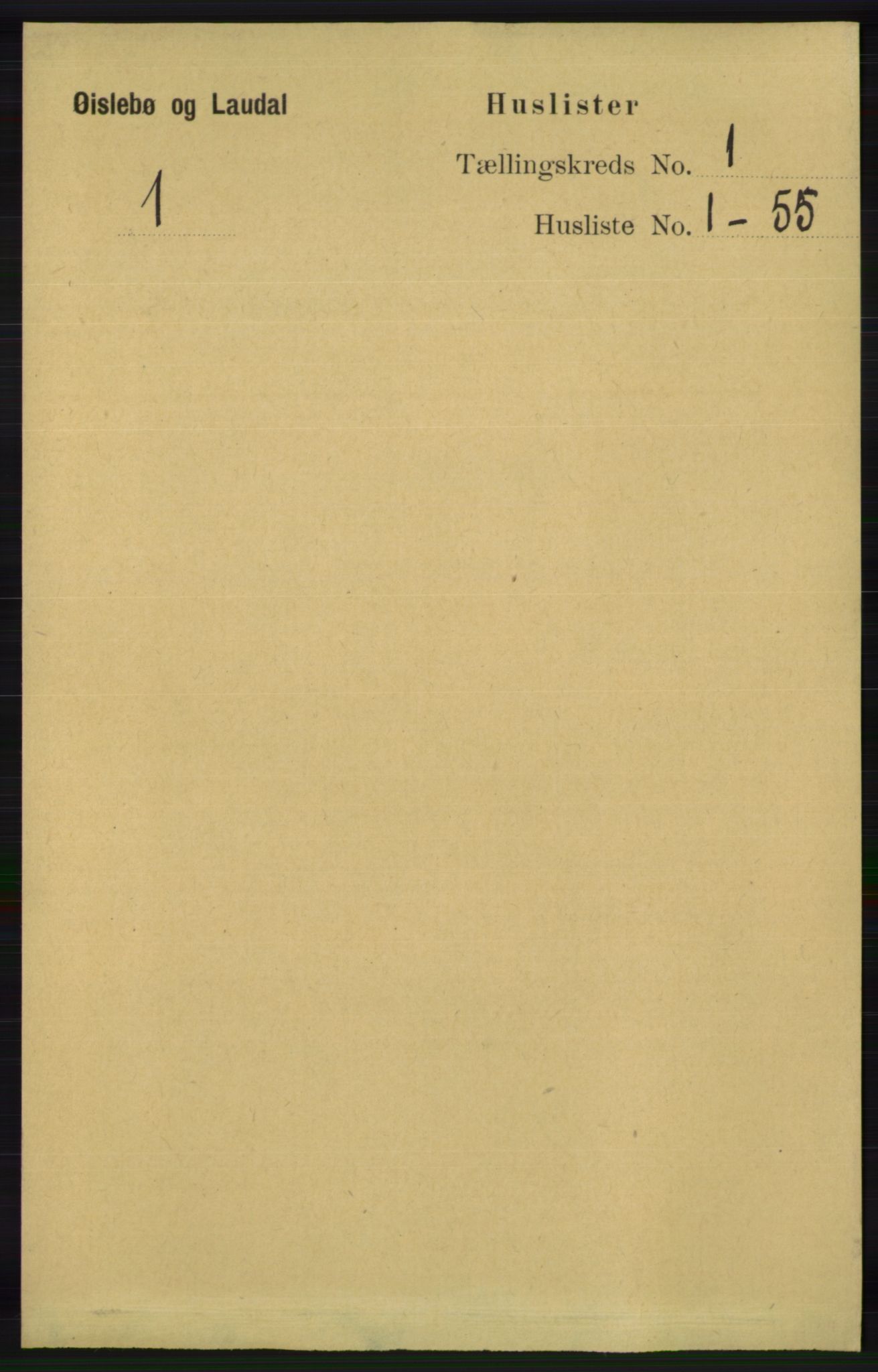 RA, 1891 census for 1021 Øyslebø og Laudal, 1891, p. 23