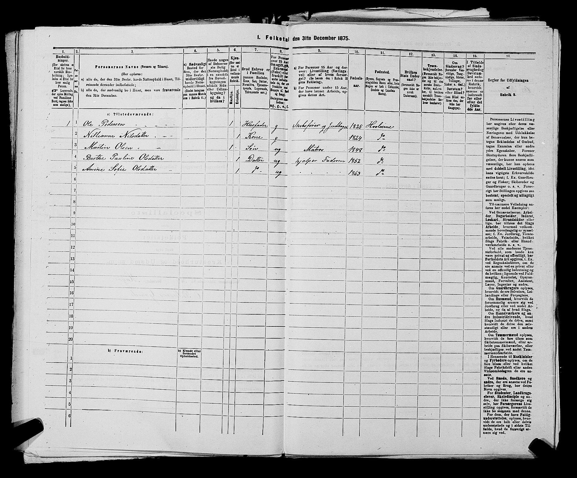 RA, 1875 census for 0111P Hvaler, 1875, p. 581