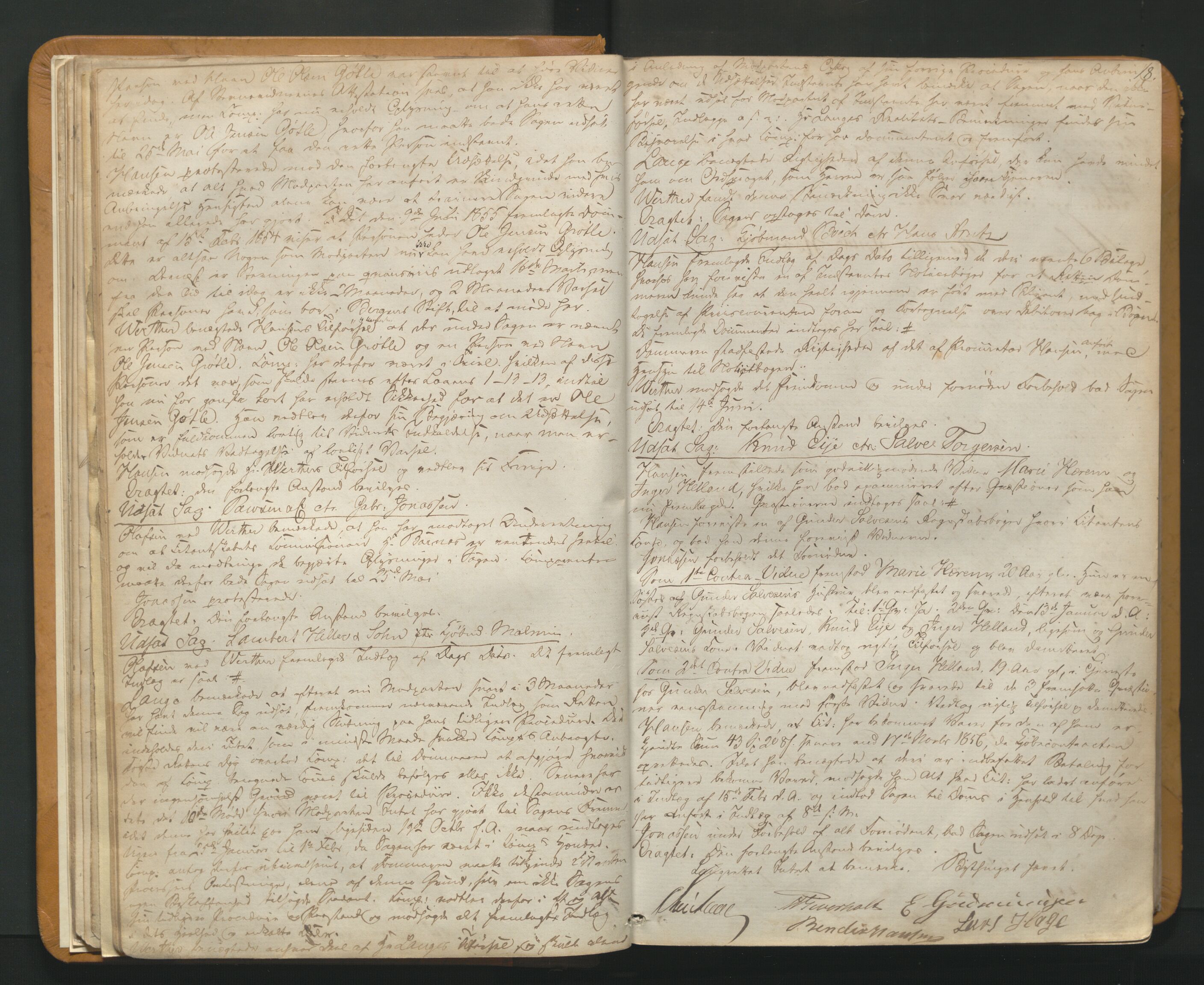 Stavanger byfogd, AV/SAST-A-101408/001/3/30/30BA/L0058: Bytingprotkoll, 1858-1865, p. 17b-18a