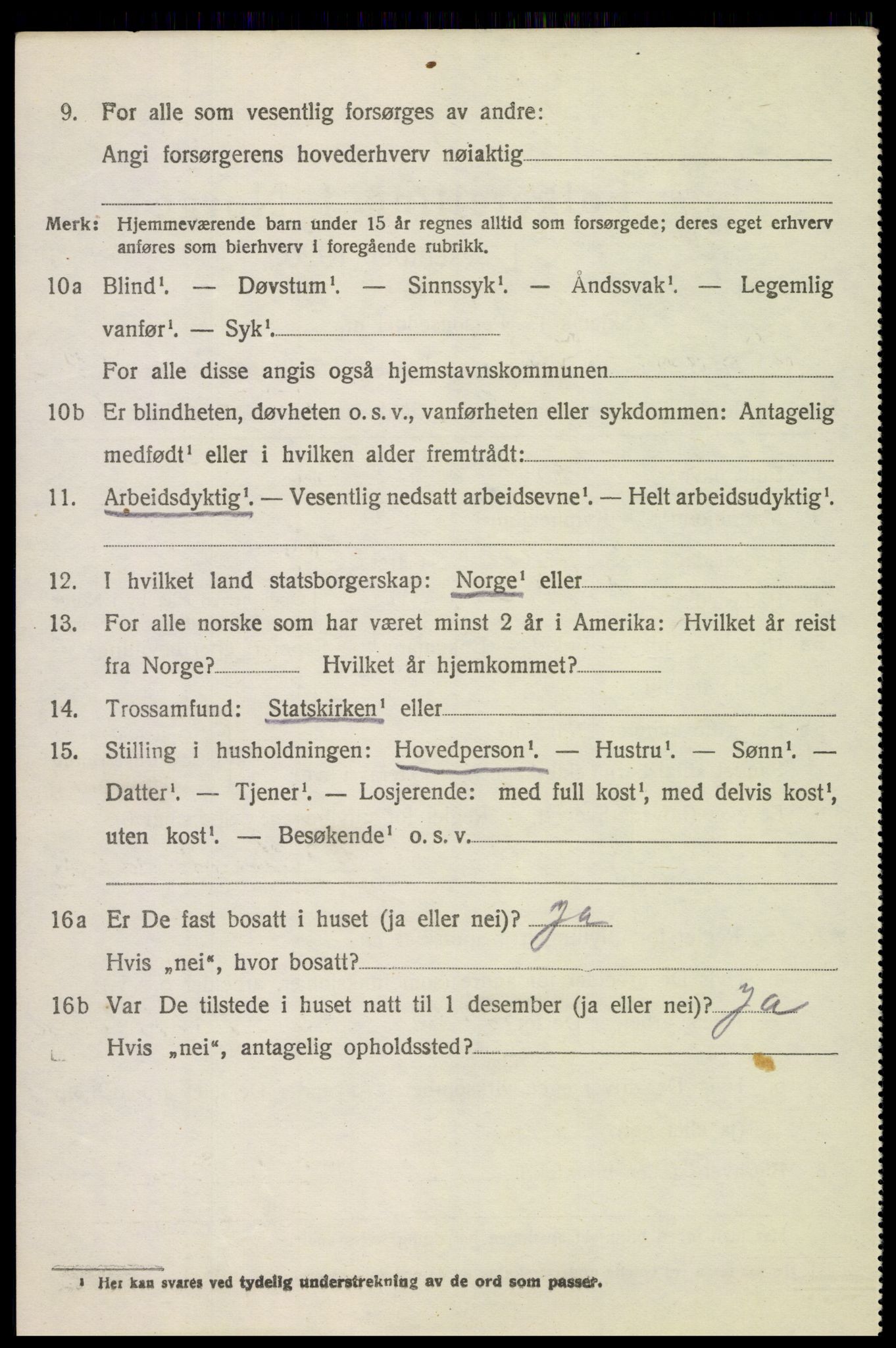 SAH, 1920 census for Nord-Fron, 1920, p. 9863