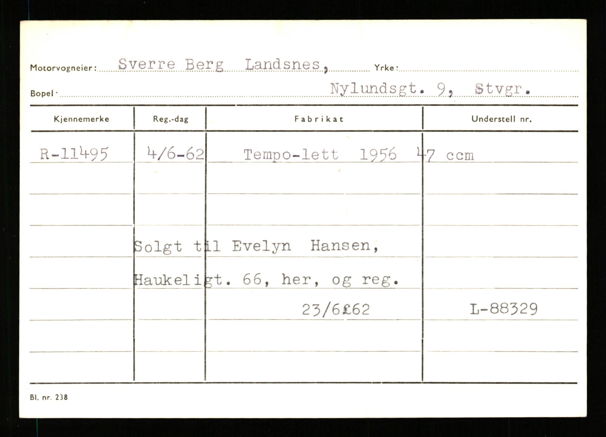 Stavanger trafikkstasjon, SAST/A-101942/0/G/L0003: Registreringsnummer: 10466 - 15496, 1930-1971, p. 1081