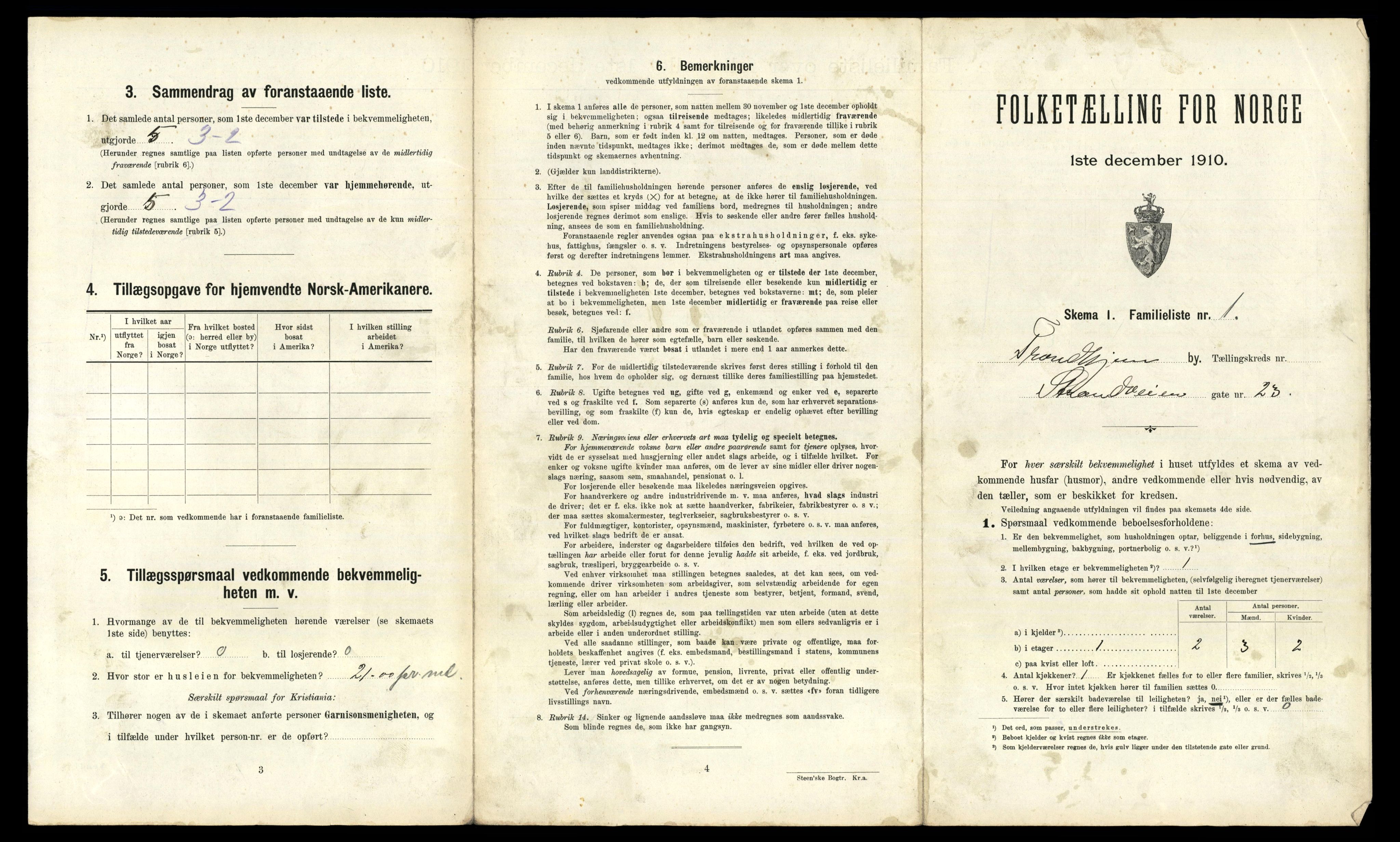 RA, 1910 census for Trondheim, 1910, p. 25921