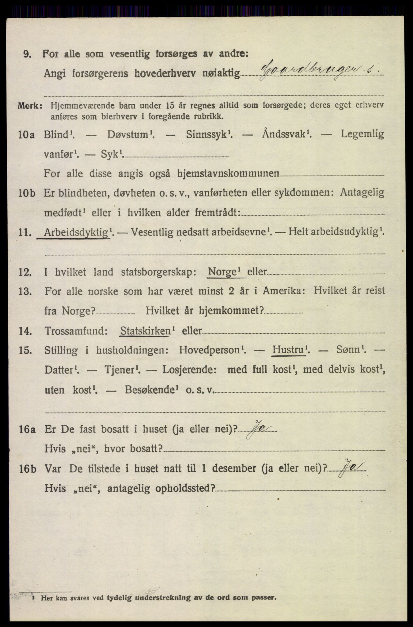 SAH, 1920 census for Øvre Rendal, 1920, p. 2452