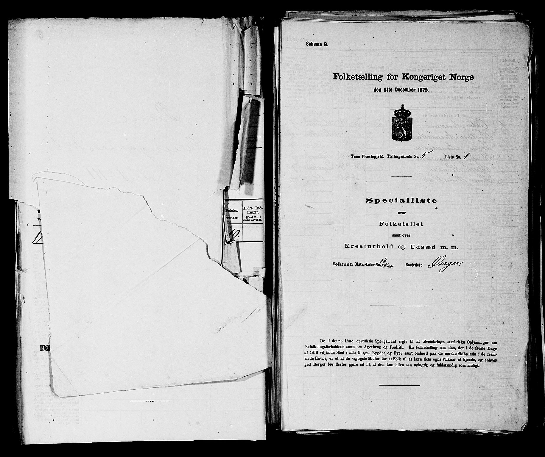 RA, 1875 census for 0130P Tune, 1875, p. 648