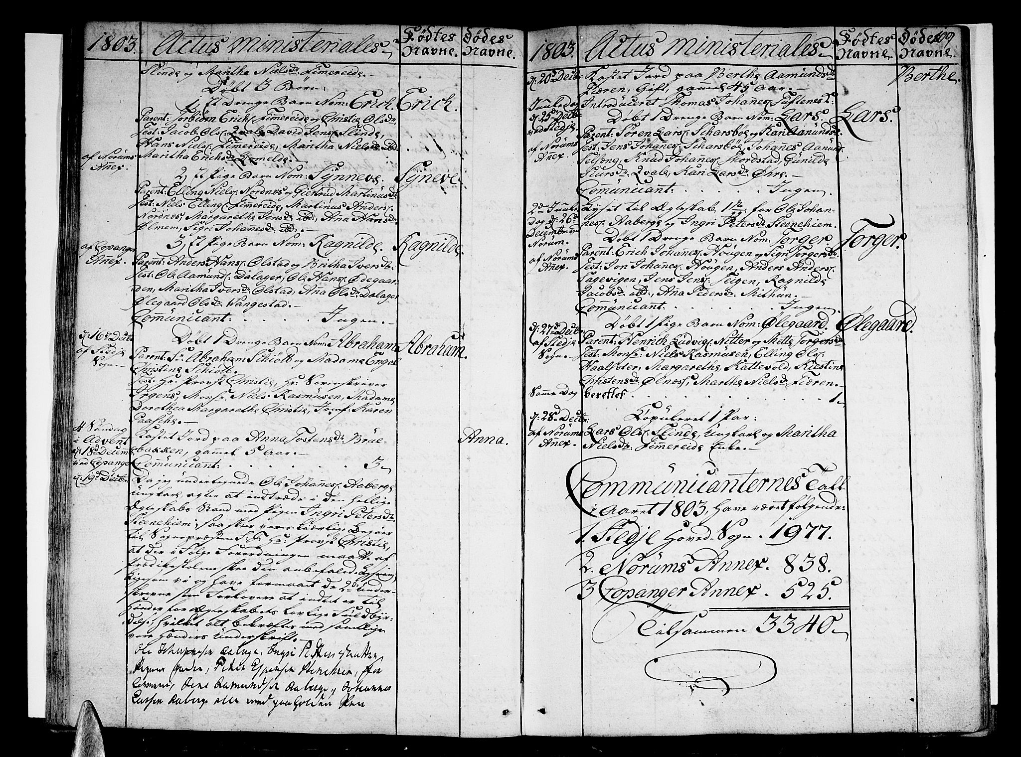 Sogndal sokneprestembete, AV/SAB-A-81301/H/Haa/Haaa/L0008: Parish register (official) no. A 8, 1795-1809, p. 109