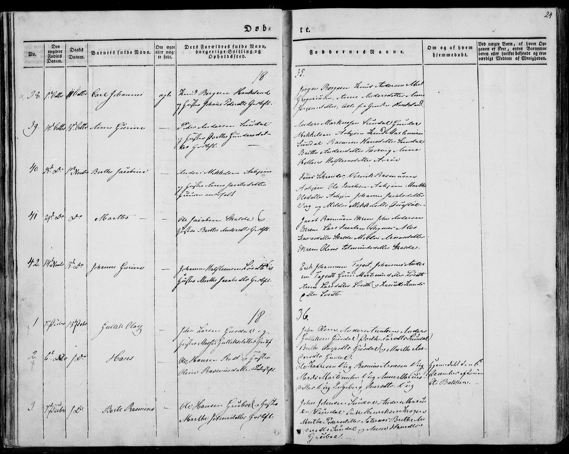 Ministerialprotokoller, klokkerbøker og fødselsregistre - Møre og Romsdal, AV/SAT-A-1454/501/L0005: Parish register (official) no. 501A05, 1831-1844, p. 24