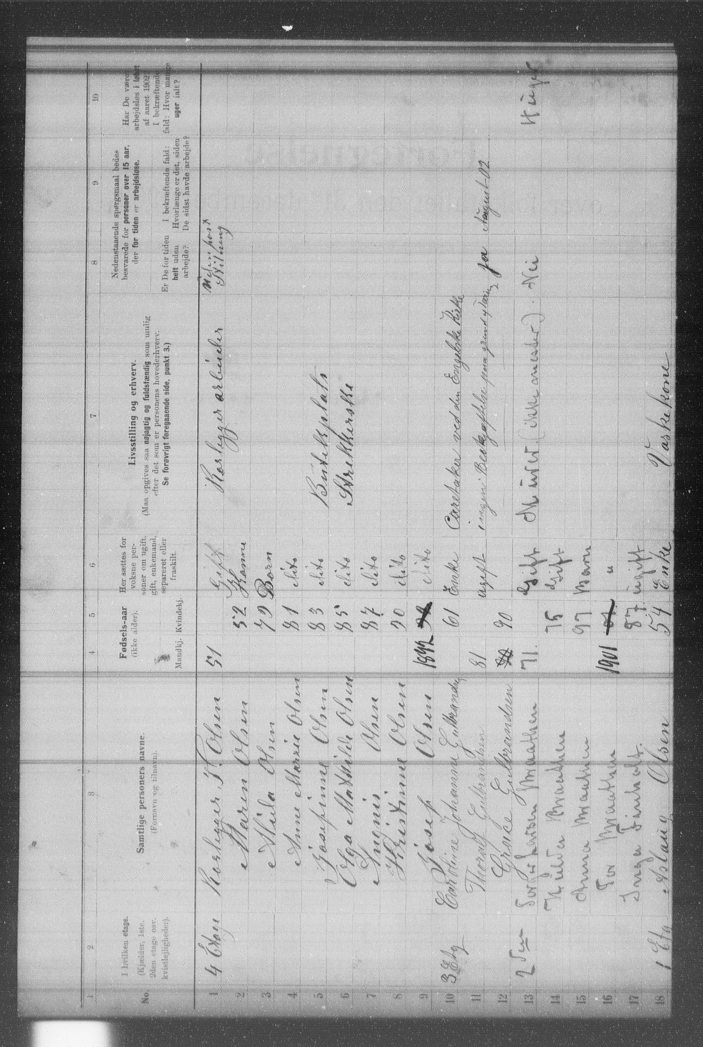 OBA, Municipal Census 1902 for Kristiania, 1902, p. 12296