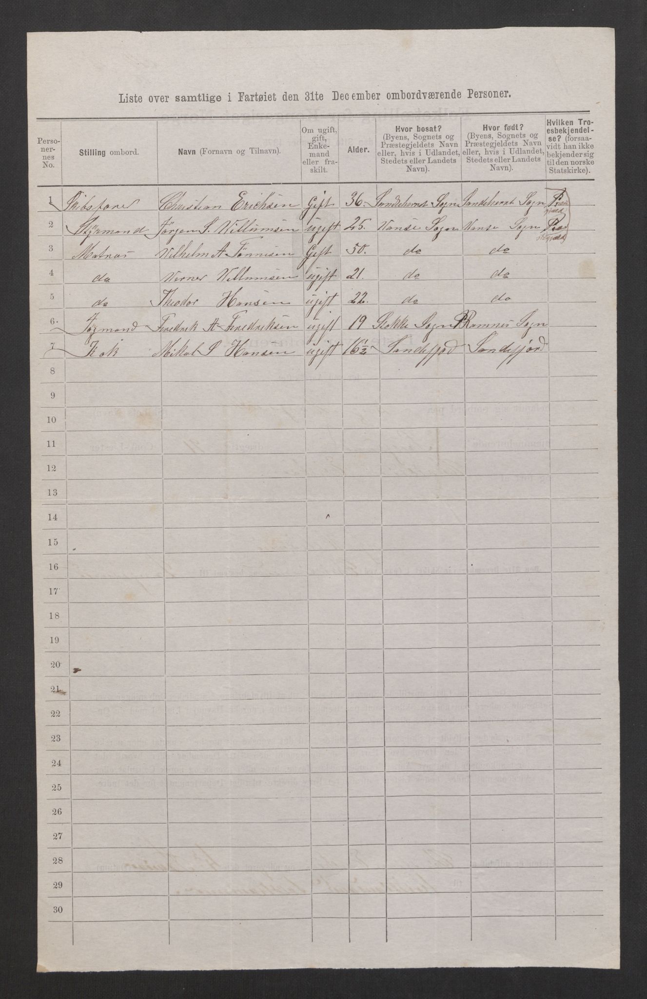 RA, 1875 census, lists of crew on ships: Ships in domestic ports, 1875, p. 292