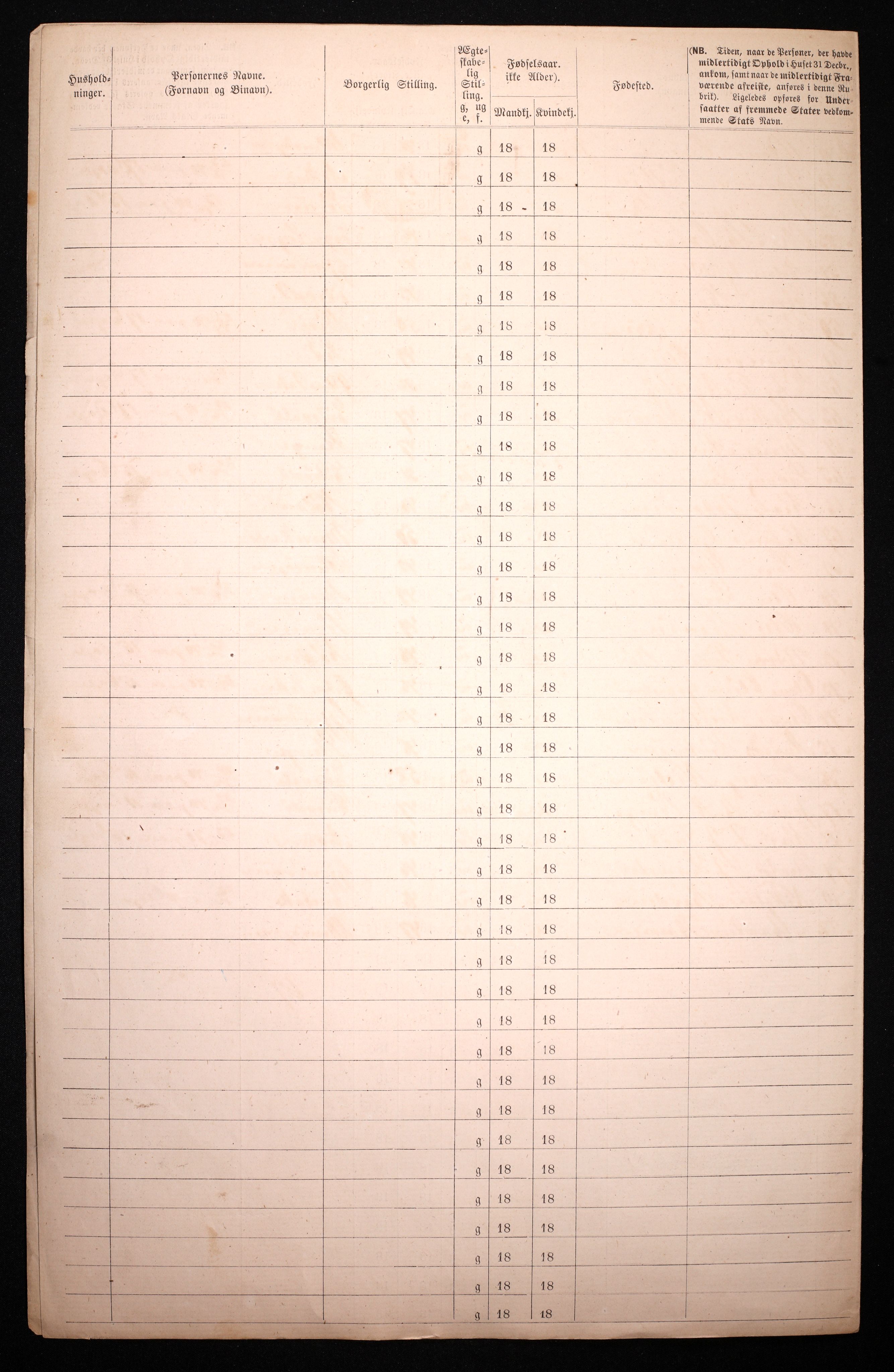 RA, 1870 census for 0301 Kristiania, 1870, p. 3127