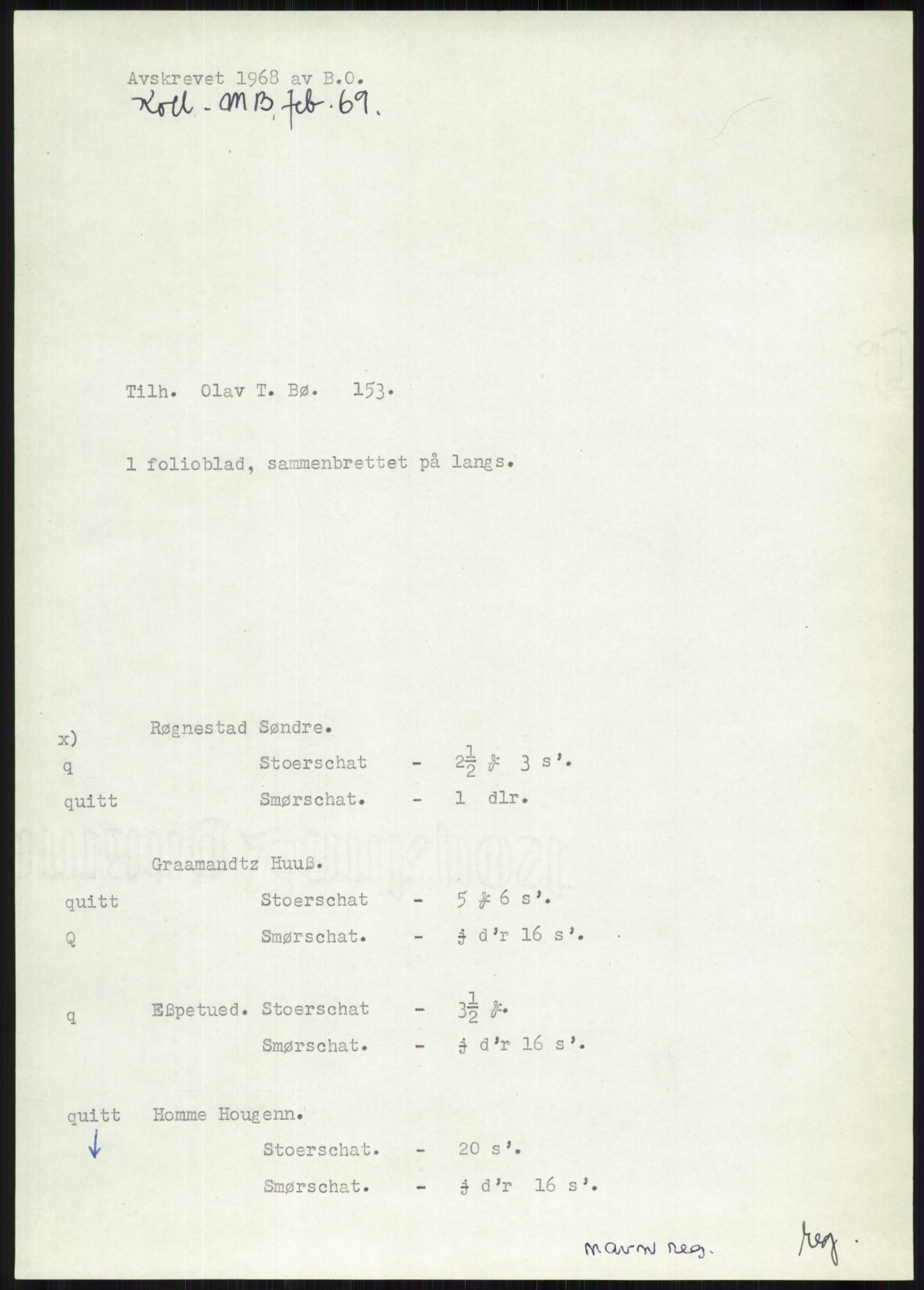 Samlinger til kildeutgivelse, Diplomavskriftsamlingen, AV/RA-EA-4053/H/Ha, p. 685