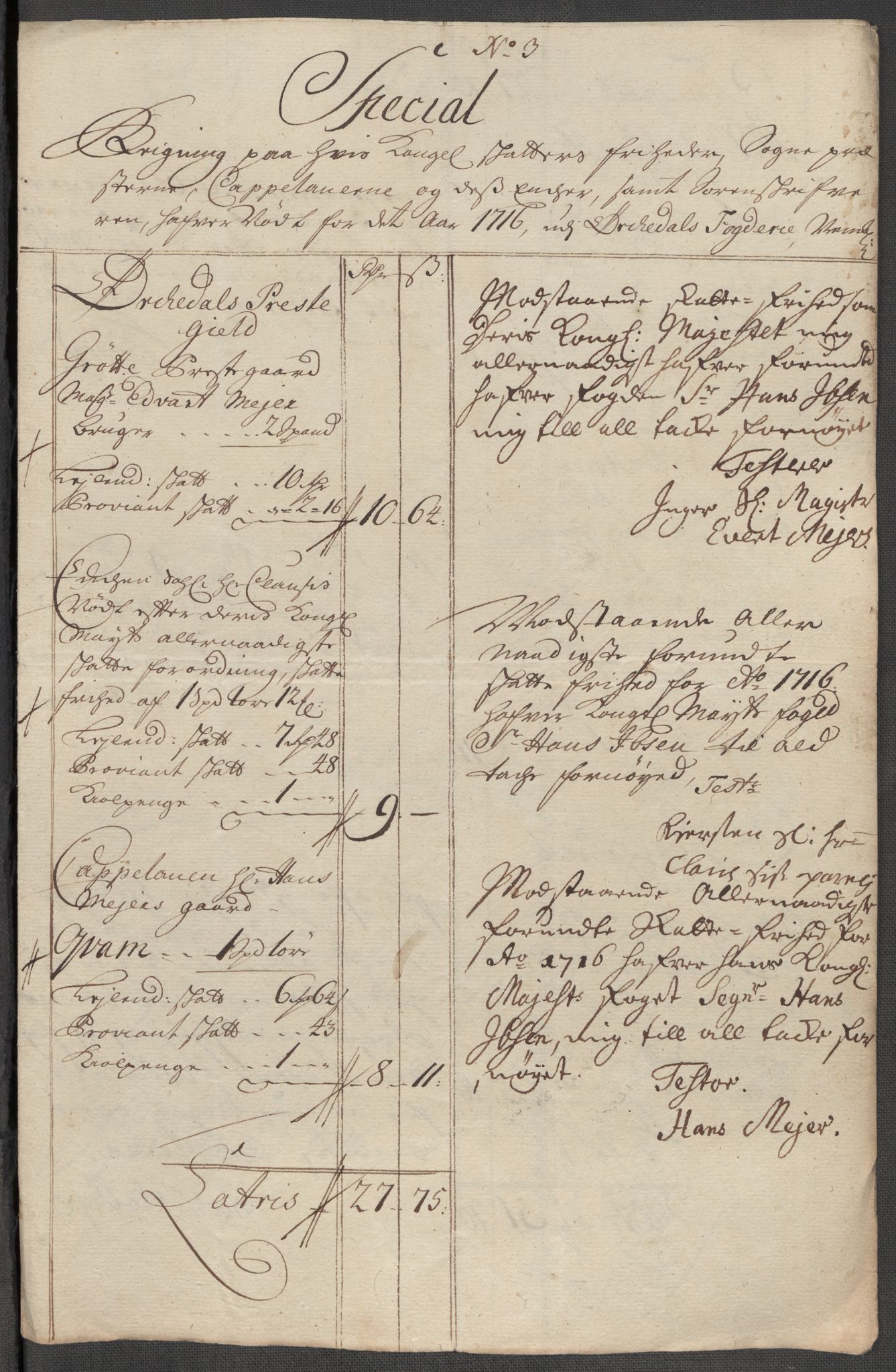 Rentekammeret inntil 1814, Reviderte regnskaper, Fogderegnskap, AV/RA-EA-4092/R60/L3968: Fogderegnskap Orkdal og Gauldal, 1716, p. 105