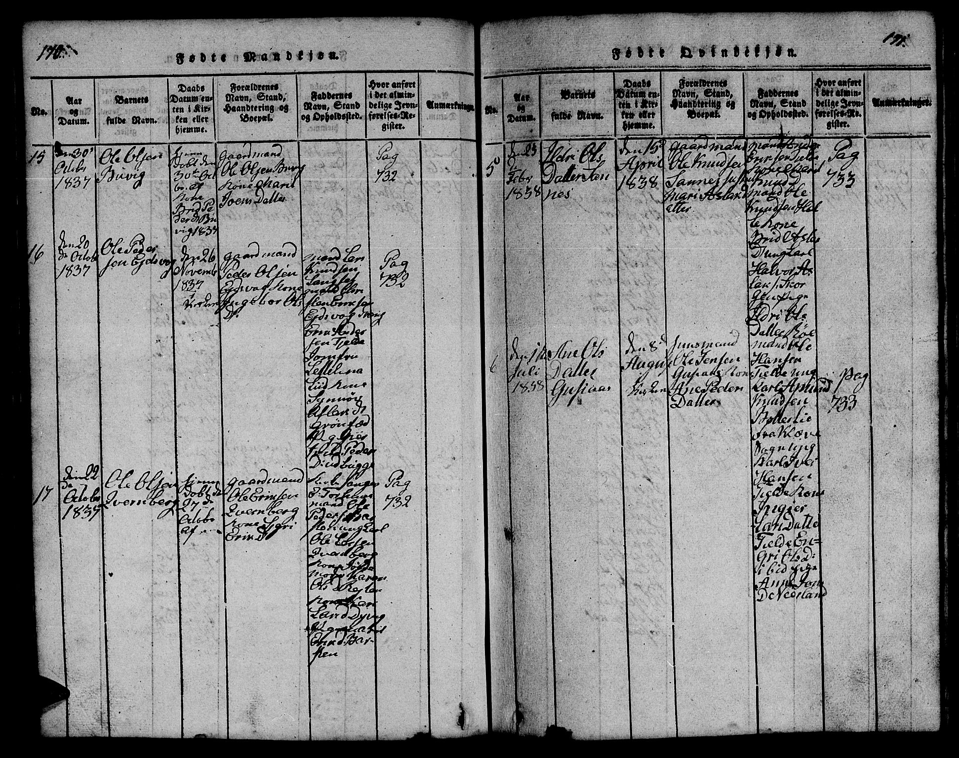 Ministerialprotokoller, klokkerbøker og fødselsregistre - Møre og Romsdal, AV/SAT-A-1454/551/L0629: Parish register (copy) no. 551C01, 1818-1839, p. 170-171