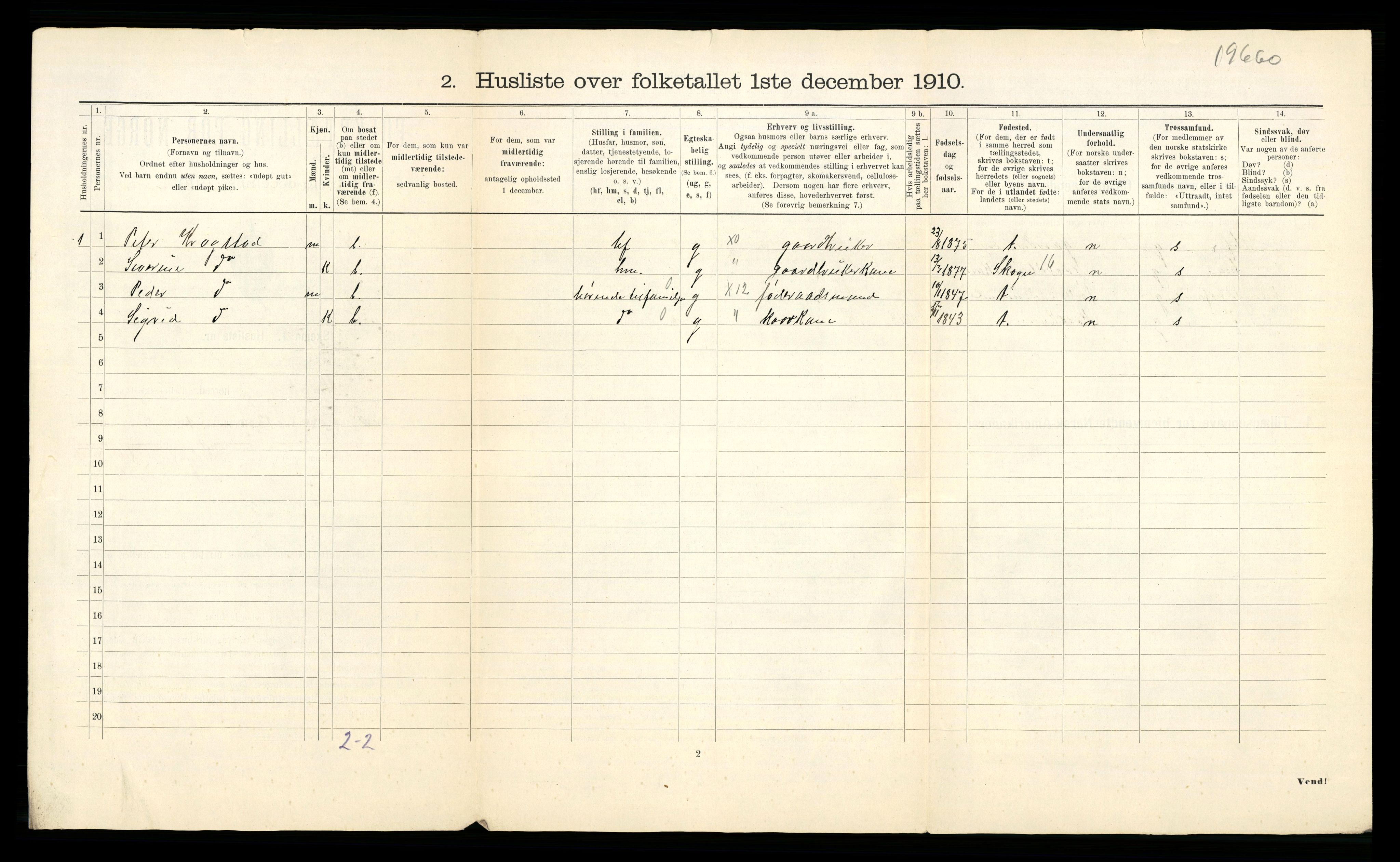 RA, 1910 census for Meråker, 1910, p. 29