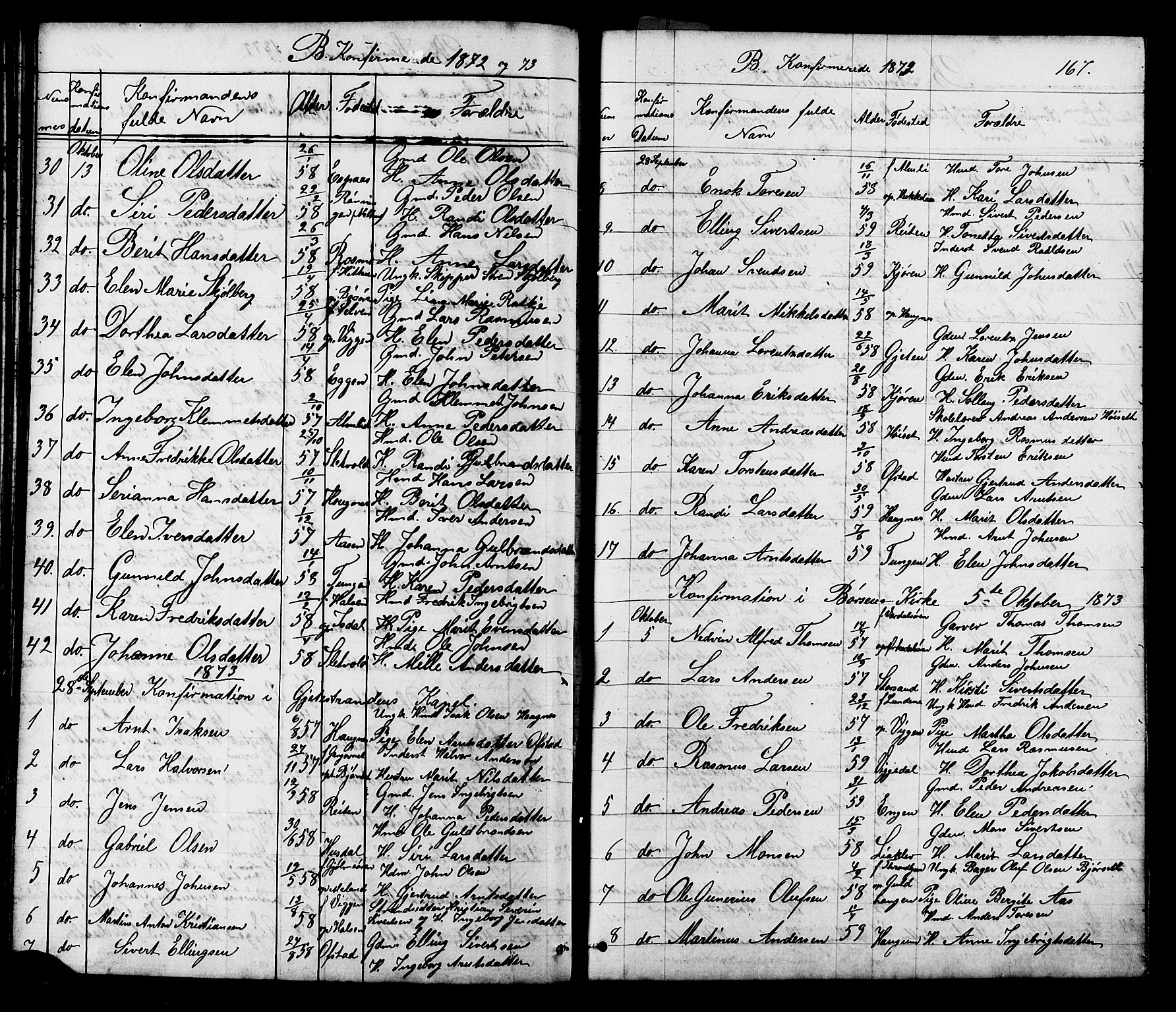 Ministerialprotokoller, klokkerbøker og fødselsregistre - Sør-Trøndelag, SAT/A-1456/665/L0777: Parish register (copy) no. 665C02, 1867-1915, p. 167
