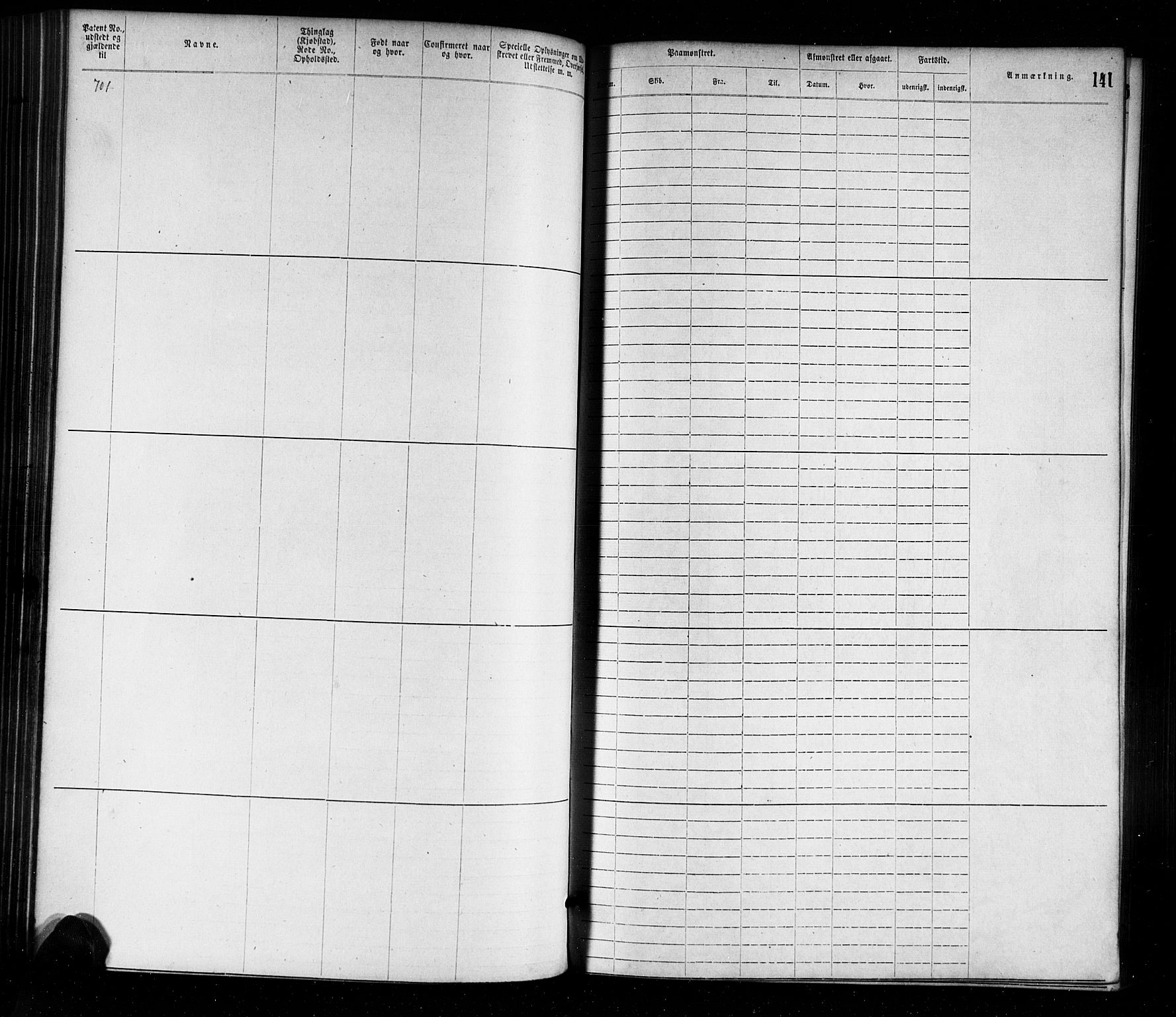 Farsund mønstringskrets, SAK/2031-0017/F/Fa/L0001: Annotasjonsrulle nr 1-1920 med register, M-1, 1869-1877, p. 169