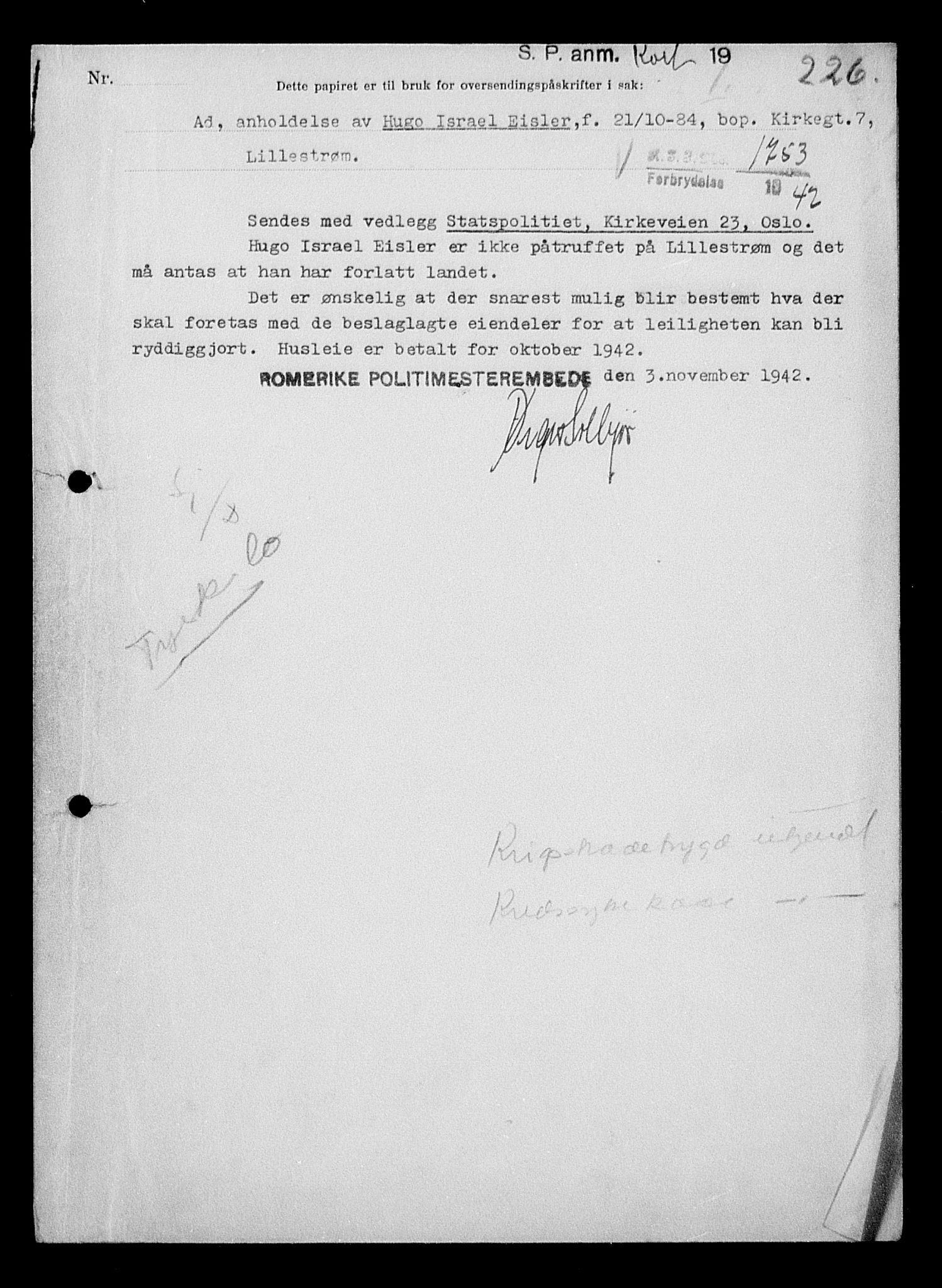 Justisdepartementet, Tilbakeføringskontoret for inndratte formuer, RA/S-1564/H/Hc/Hcc/L0933: --, 1945-1947, p. 149