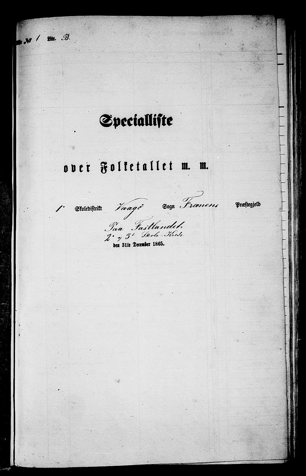 RA, 1865 census for Fræna, 1865, p. 13