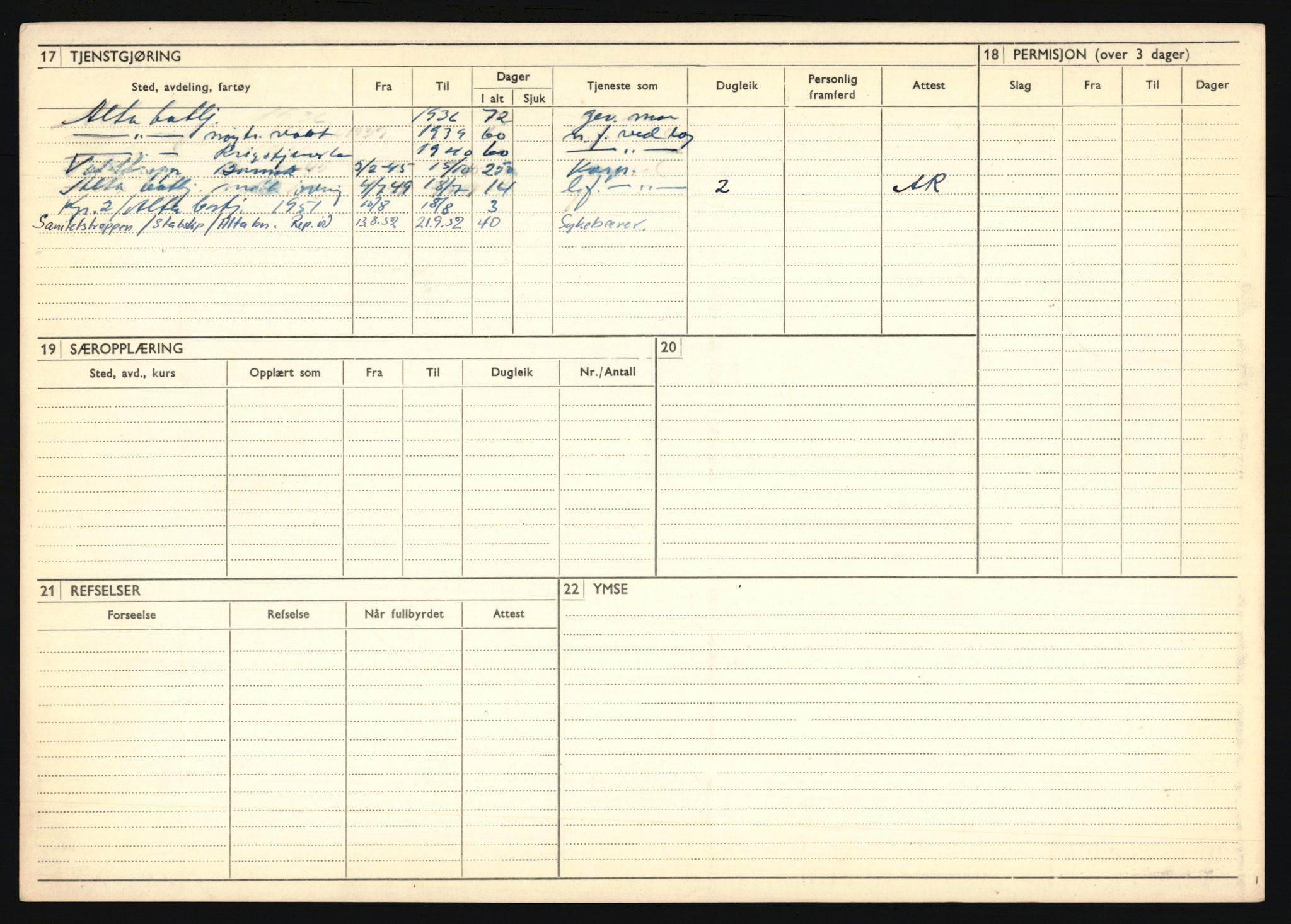 Forsvaret, Troms infanteriregiment nr. 16, AV/RA-RAFA-3146/P/Pa/L0020: Rulleblad for regimentets menige mannskaper, årsklasse 1936, 1936, p. 276